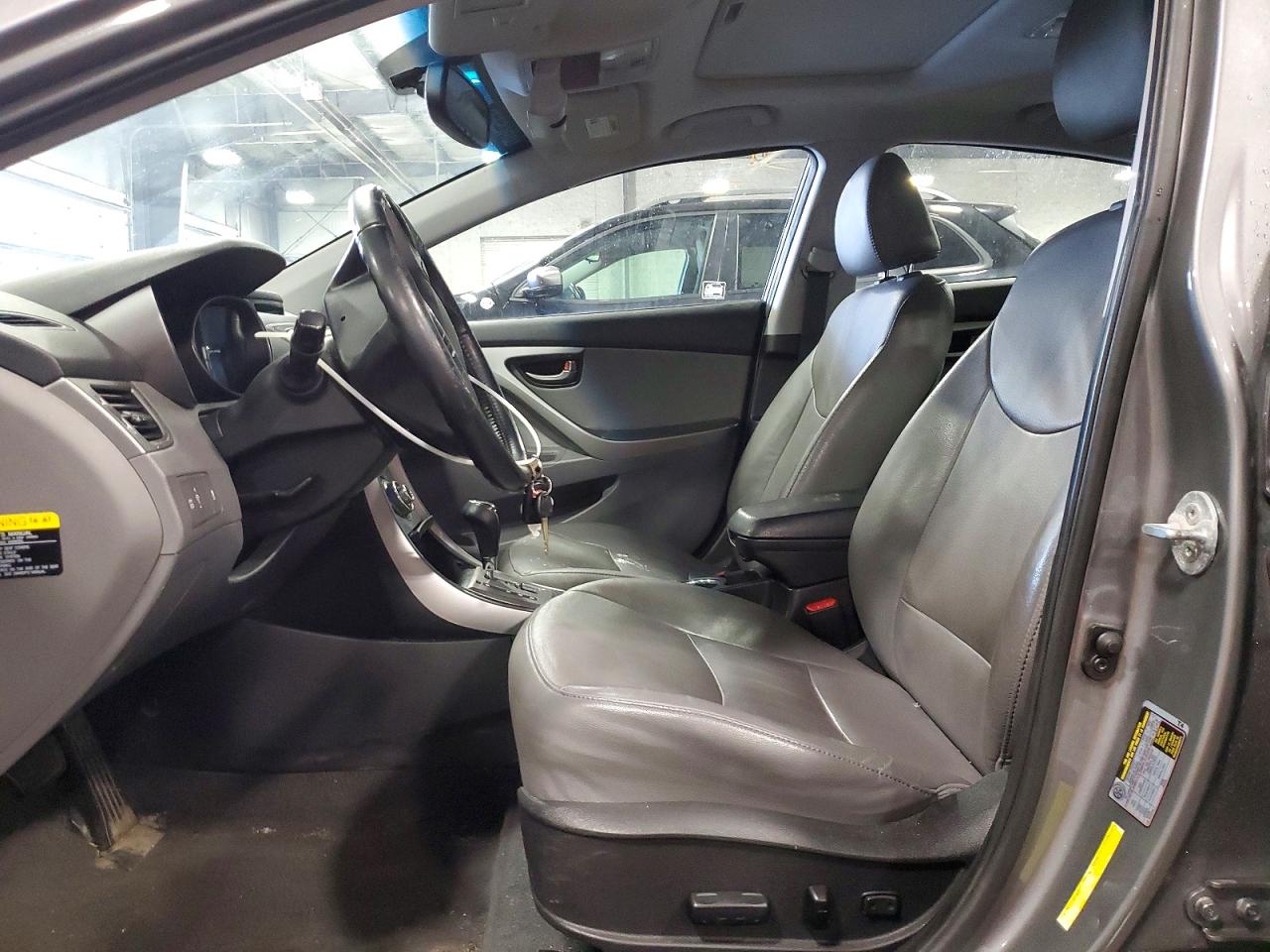 2013 Hyundai Elantra Limited Gray vin: 5NPDH4AE0DH357716