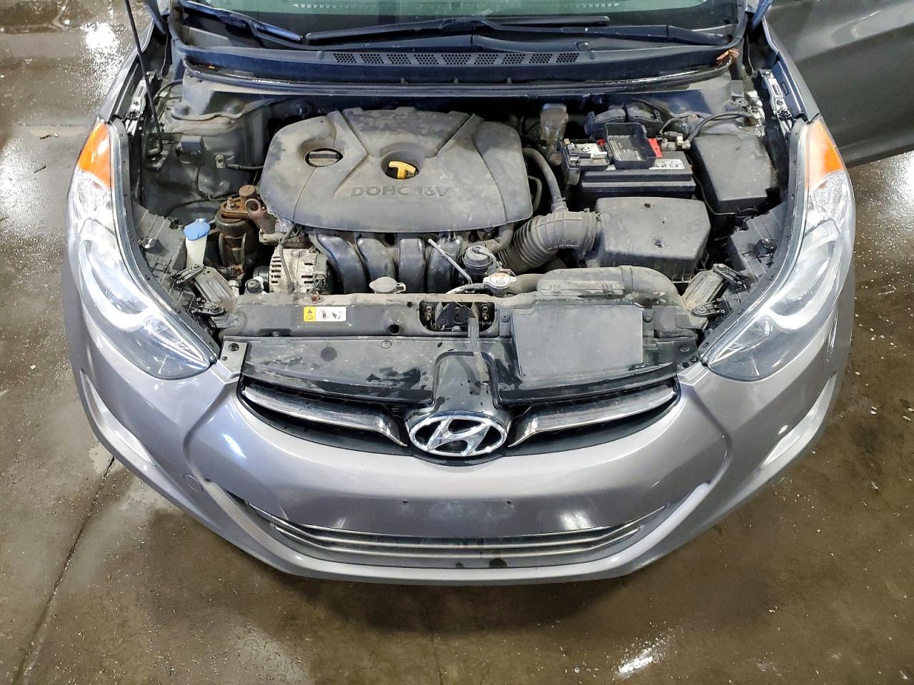 2013 Hyundai Elantra Limited Gray vin: 5NPDH4AE0DH357716