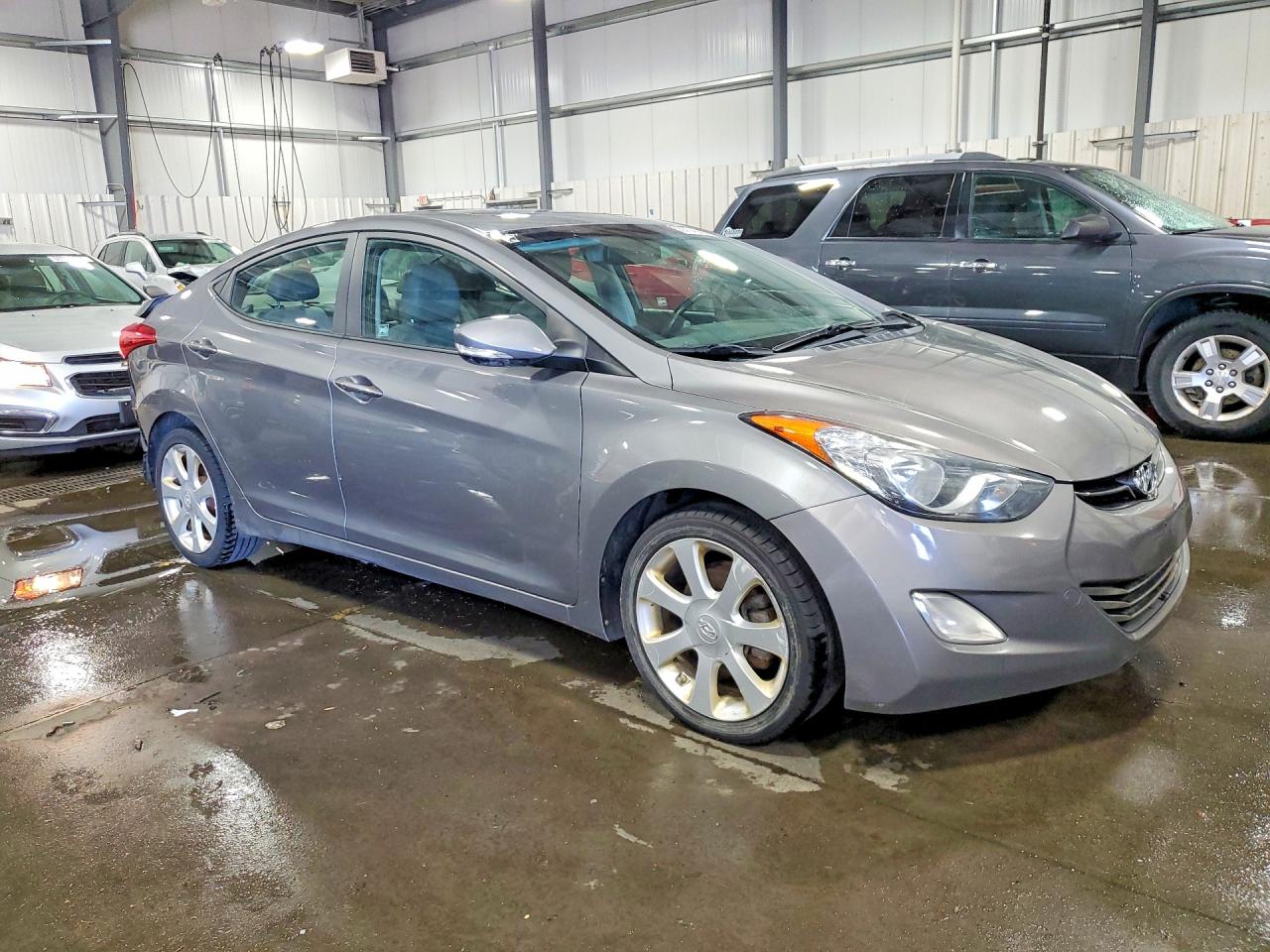 2013 Hyundai Elantra Limited Gray vin: 5NPDH4AE0DH357716