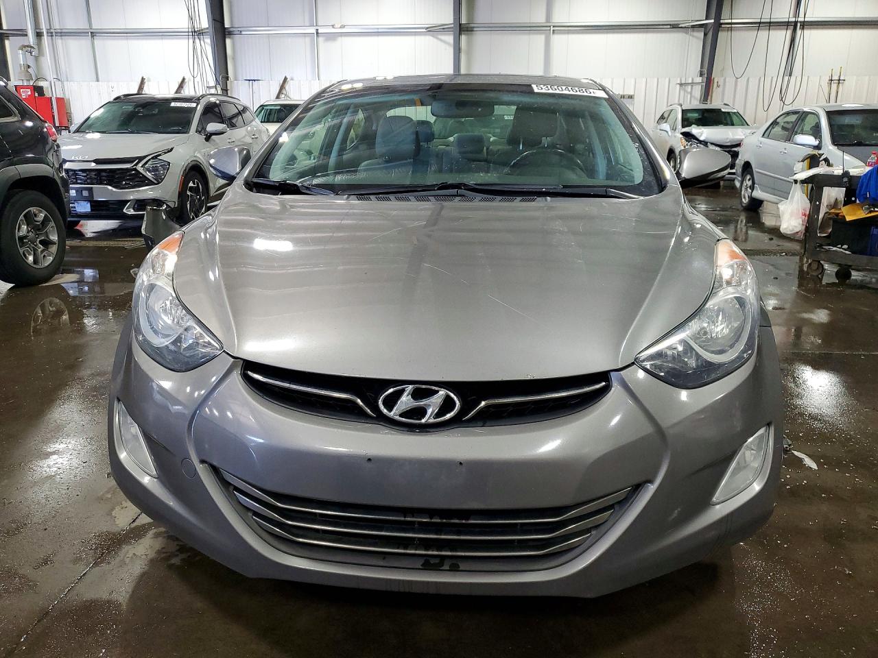 2013 Hyundai Elantra Limited Gray vin: 5NPDH4AE0DH357716
