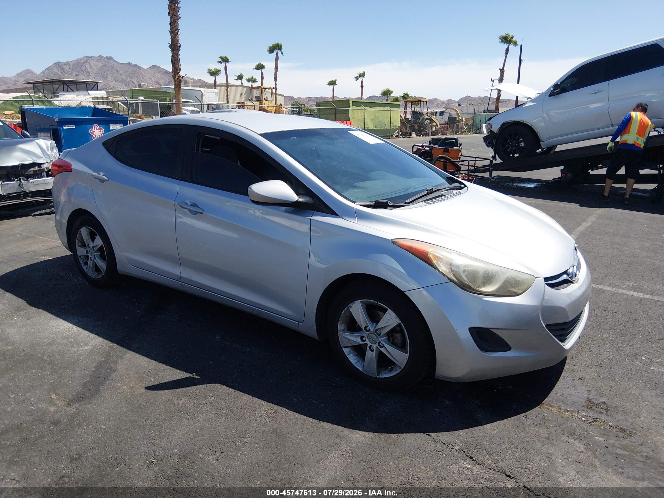2013 Hyundai Elantra Gls Серый vin: 5NPDH4AE0DH362463