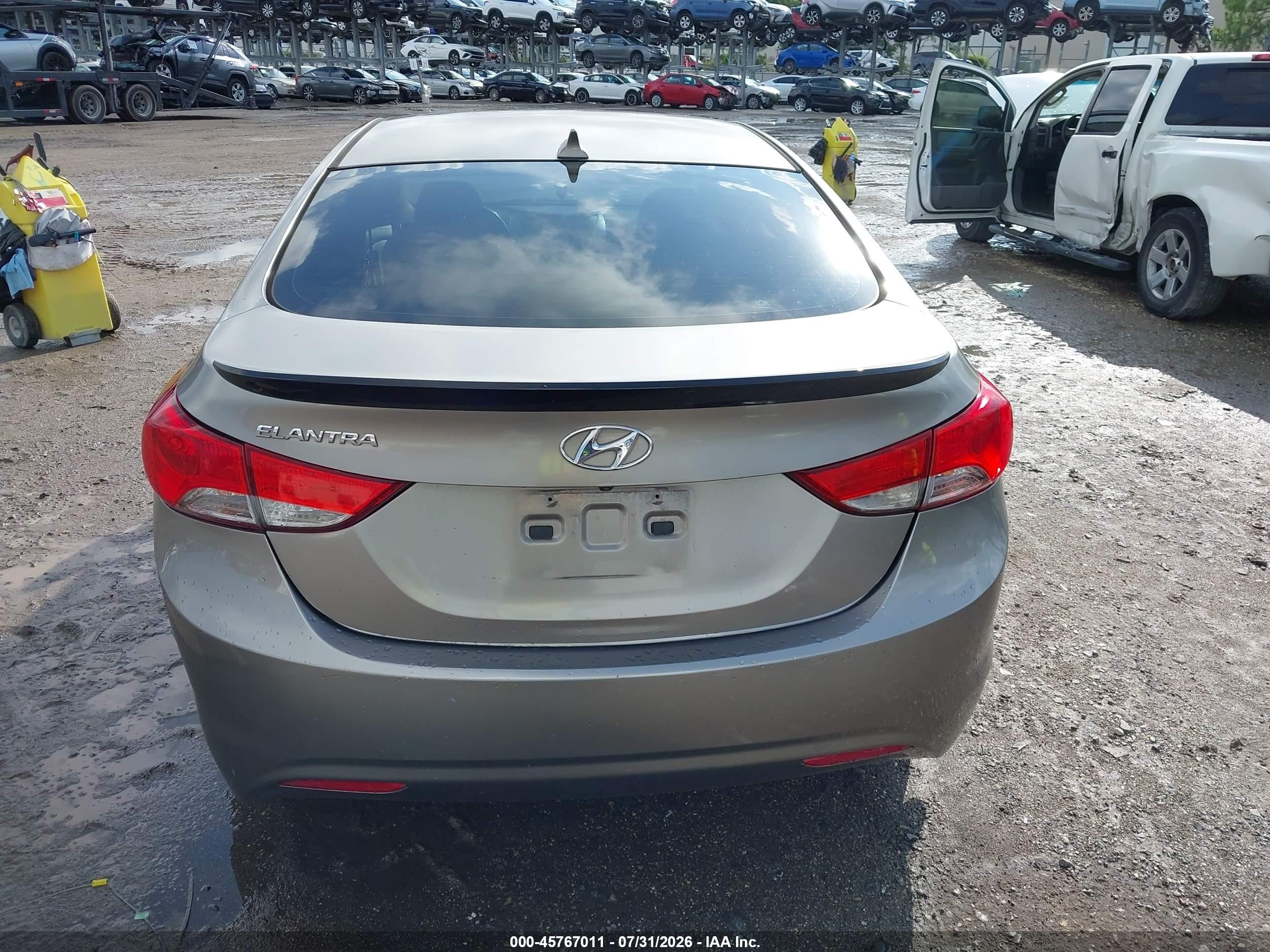 2013 Hyundai Elantra Gls Beige vin: 5NPDH4AE0DH365427
