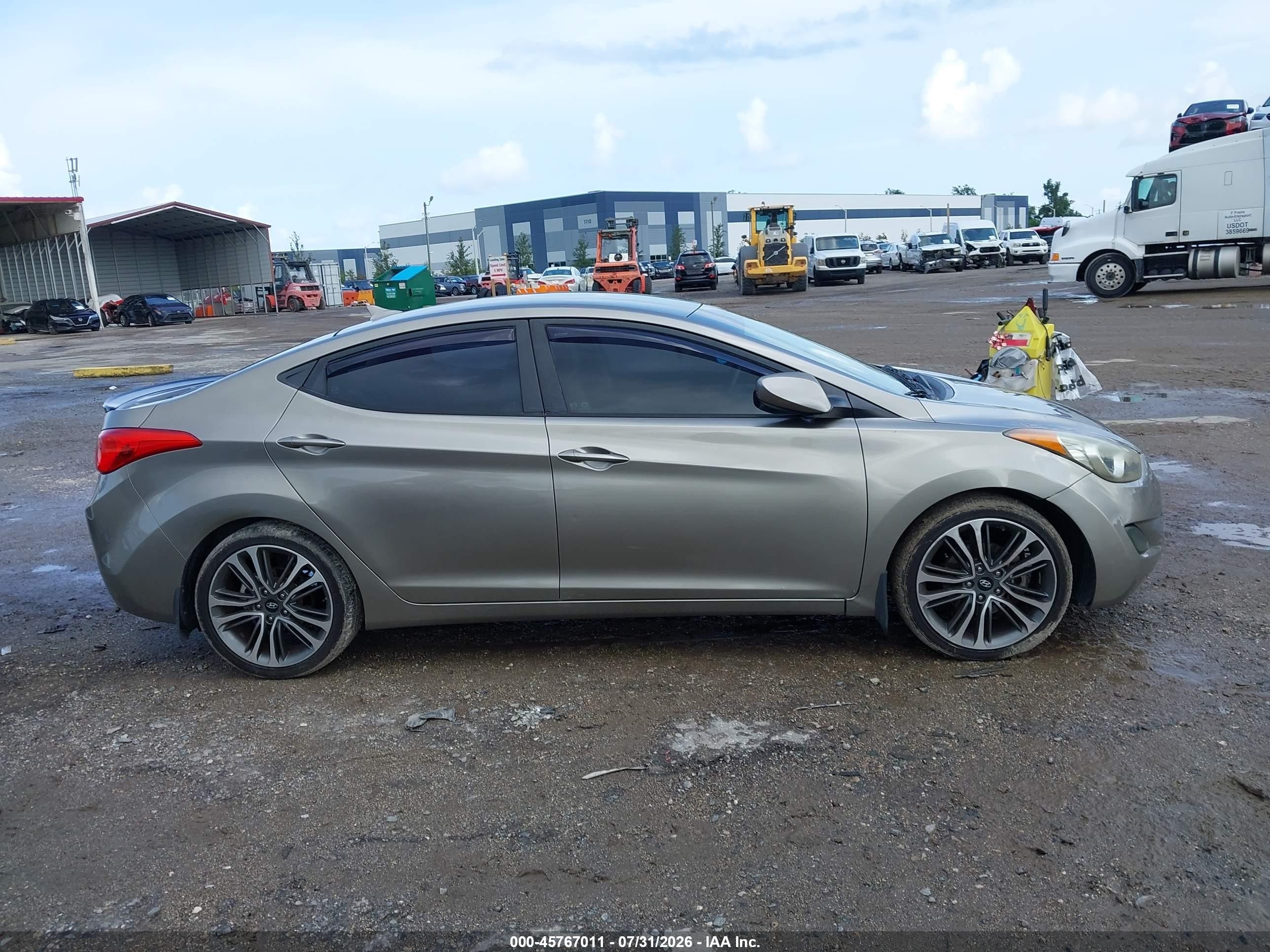 2013 Hyundai Elantra Gls Beige vin: 5NPDH4AE0DH365427