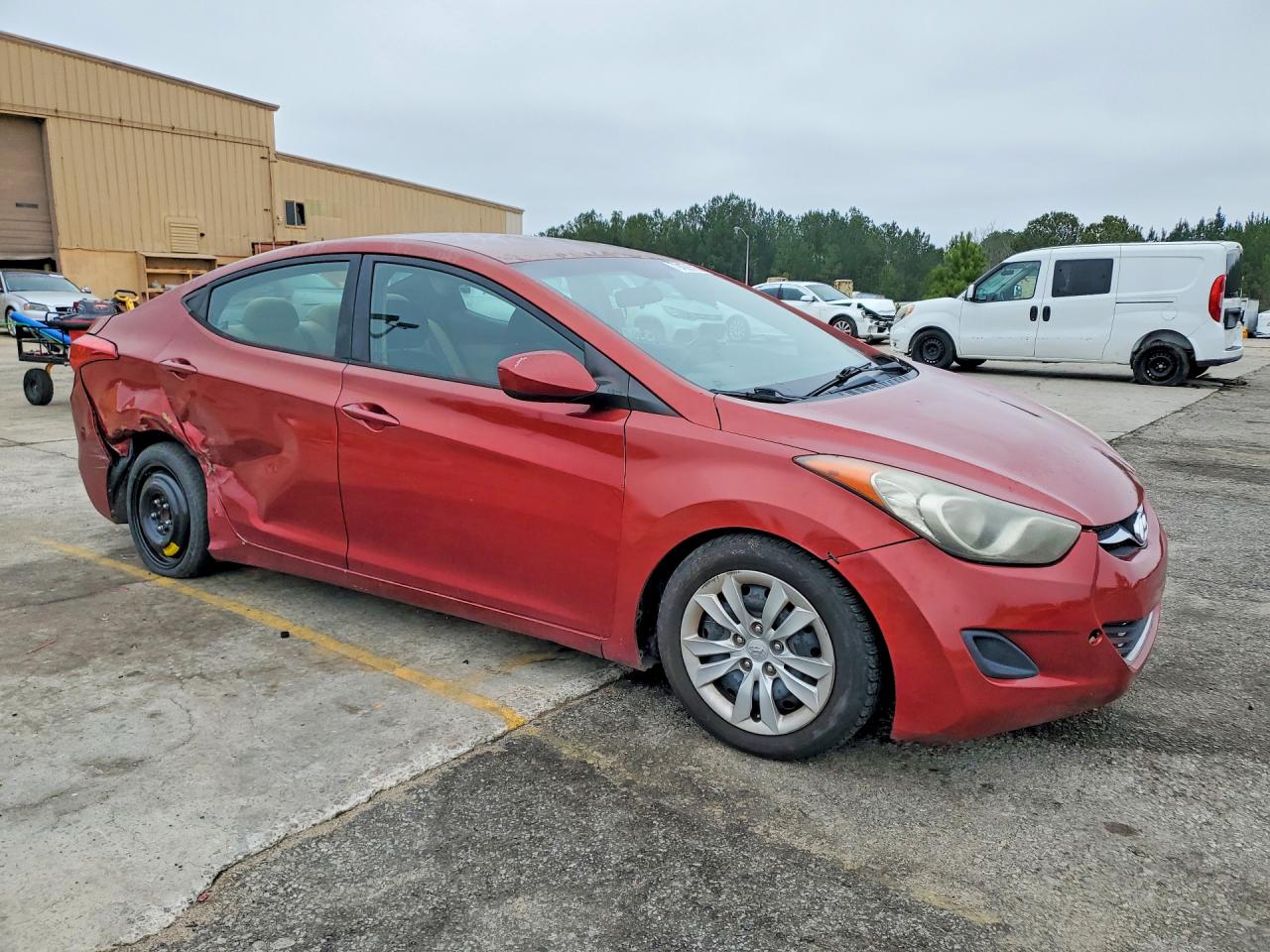 2013 Hyundai Elantra Burgundy vin: 5NPDH4AE0DH366707