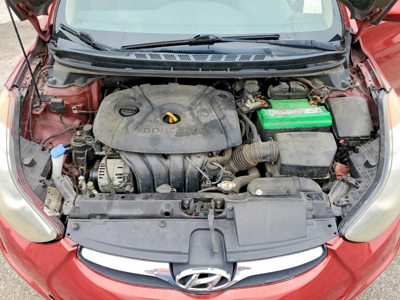 2013 Hyundai Elantra Burgundy vin: 5NPDH4AE0DH366707