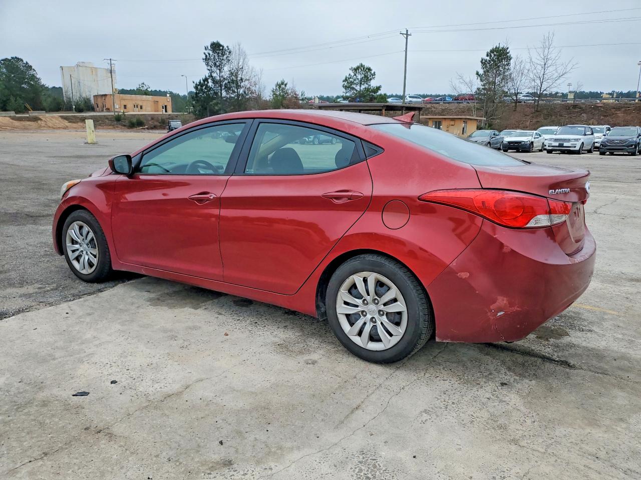 2013 Hyundai Elantra Burgundy vin: 5NPDH4AE0DH366707
