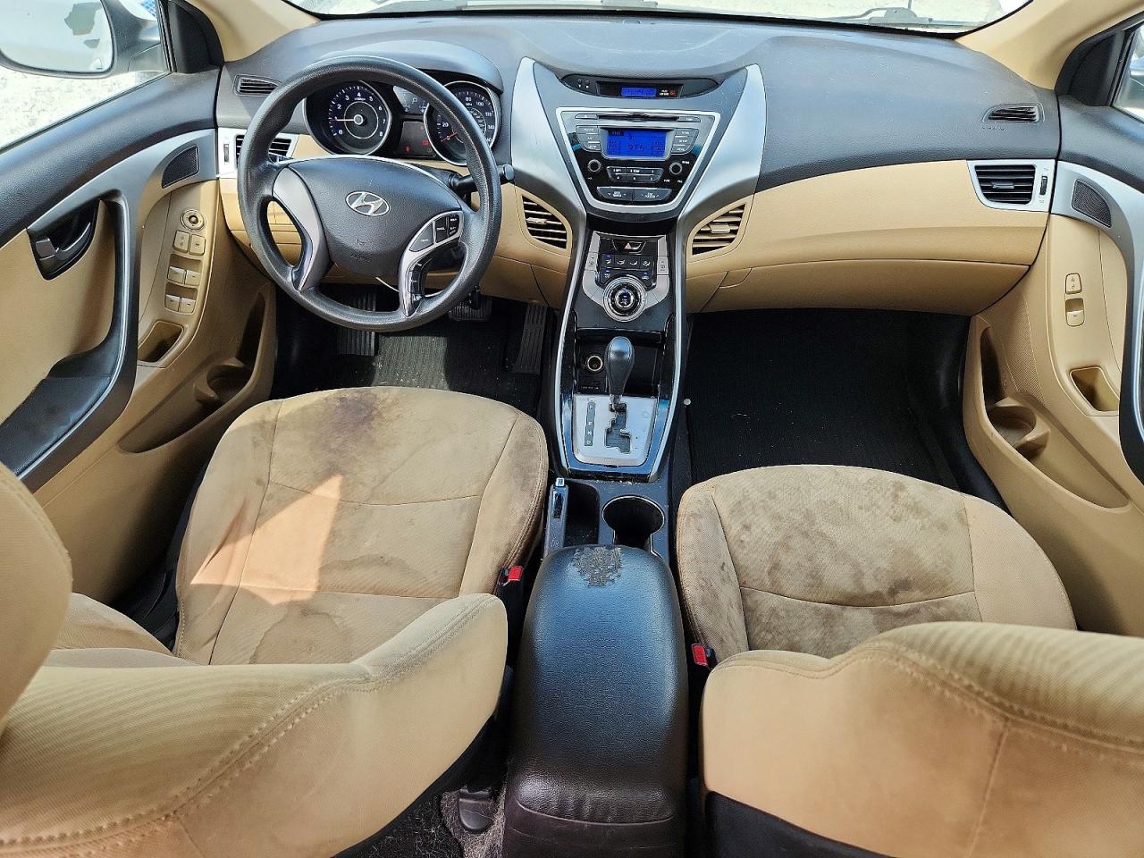 2013 Hyundai Elantra Gls White vin: 5NPDH4AE0DH371888