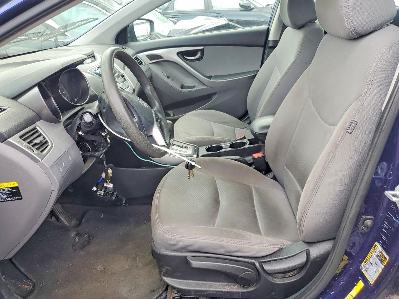 2013 Hyundai Elantra Gls Blue vin: 5NPDH4AE0DH375097