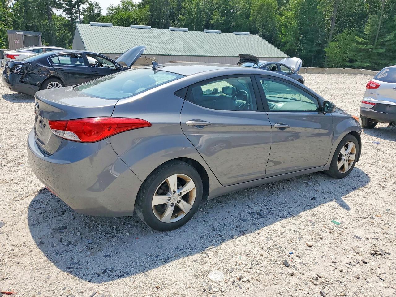 2013 Hyundai Elantra Gls Gray vin: 5NPDH4AE0DH379926