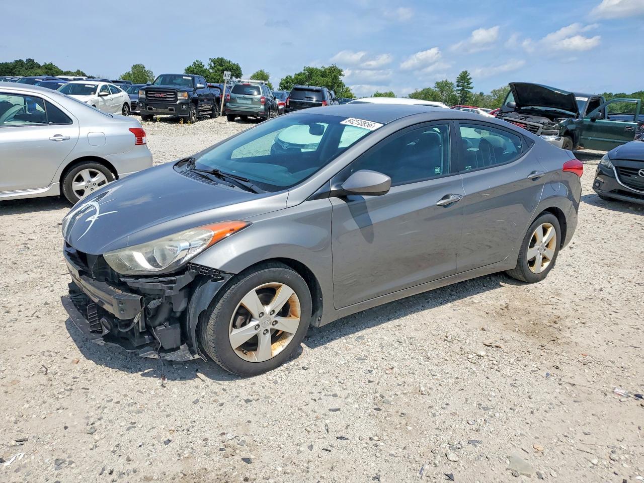 2013 Hyundai Elantra Gls Gray vin: 5NPDH4AE0DH379926