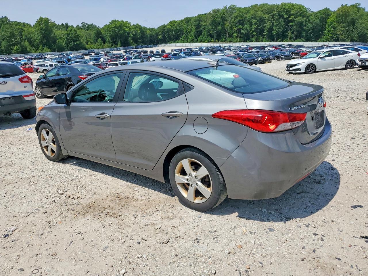 2013 Hyundai Elantra Gls Gray vin: 5NPDH4AE0DH379926