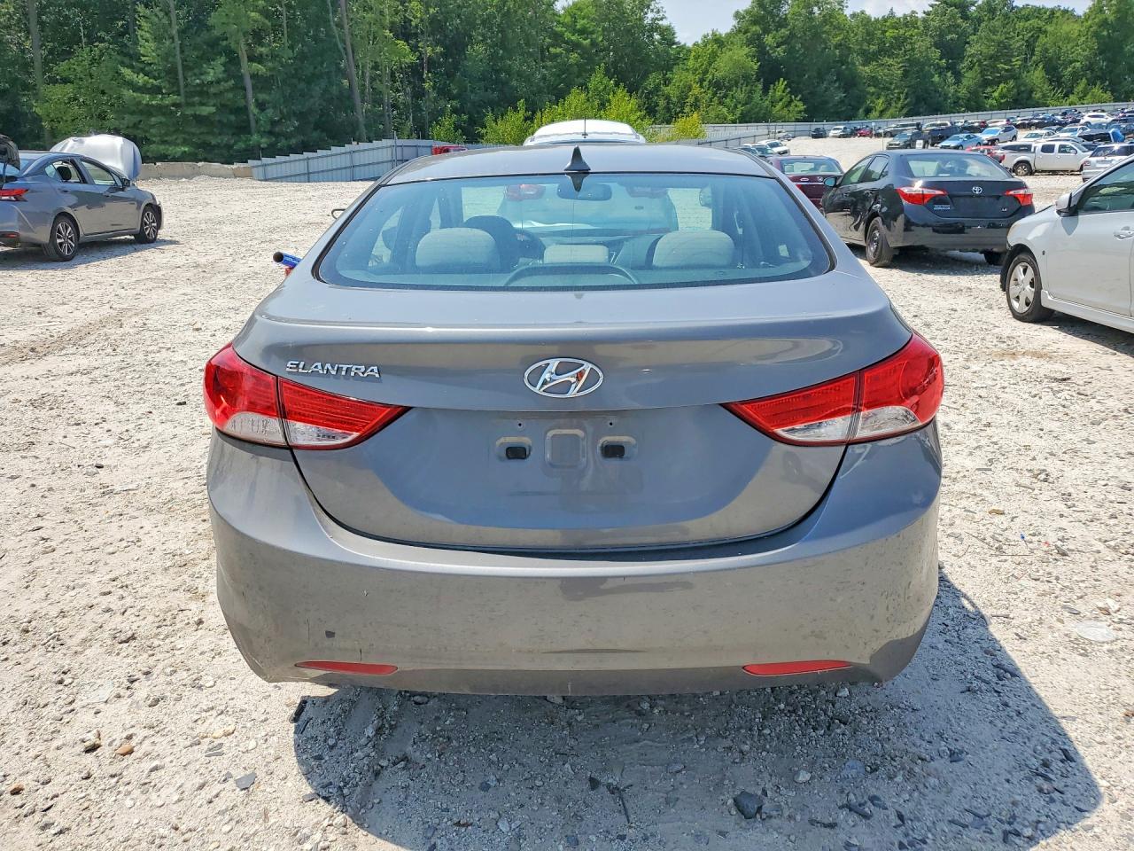 2013 Hyundai Elantra Gls Gray vin: 5NPDH4AE0DH379926
