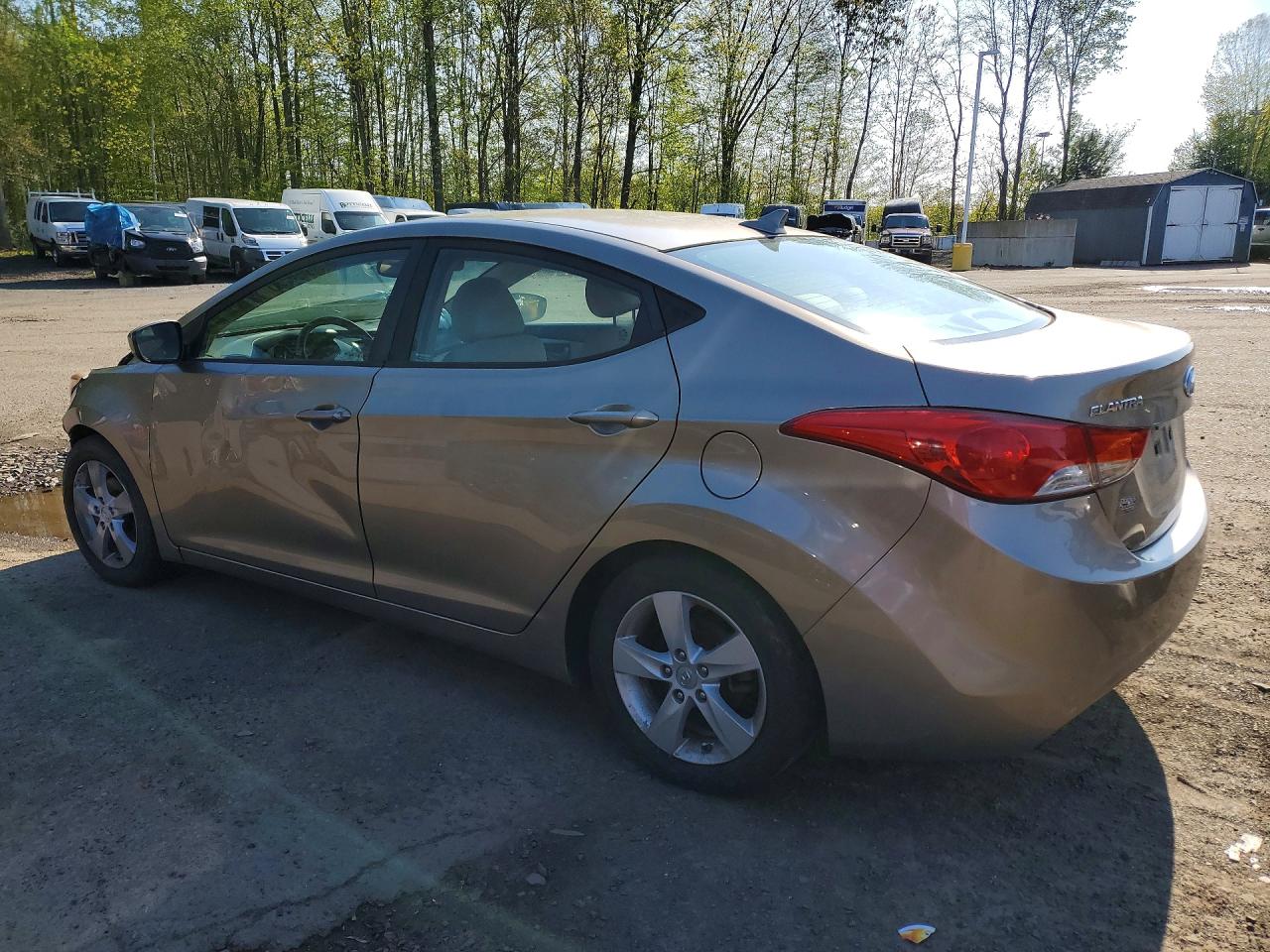 2013 Hyundai Elantra Gls Gray vin: 5NPDH4AE0DH380820