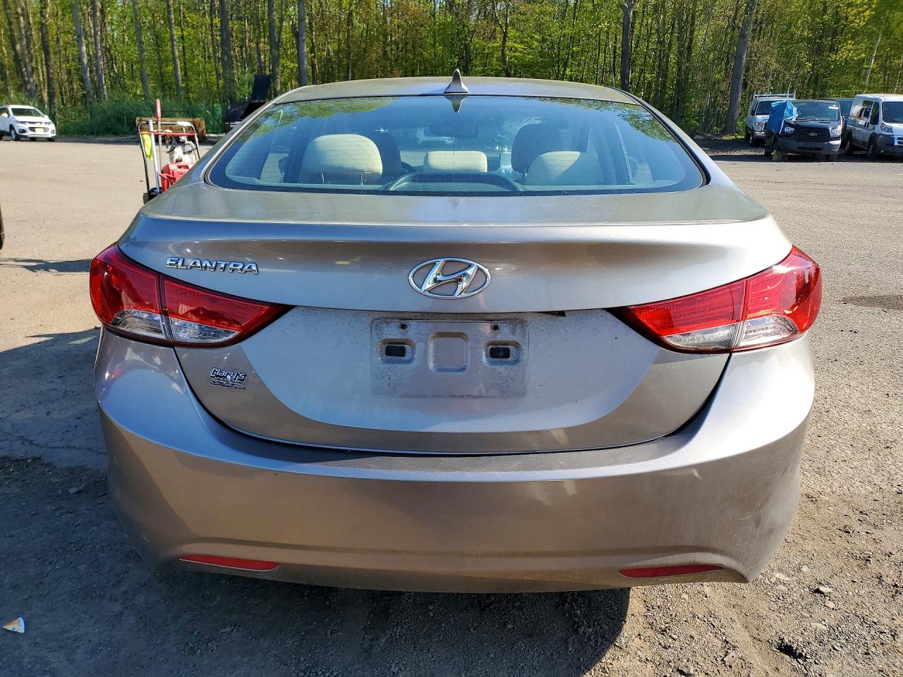 2013 Hyundai Elantra Gls Gray vin: 5NPDH4AE0DH380820