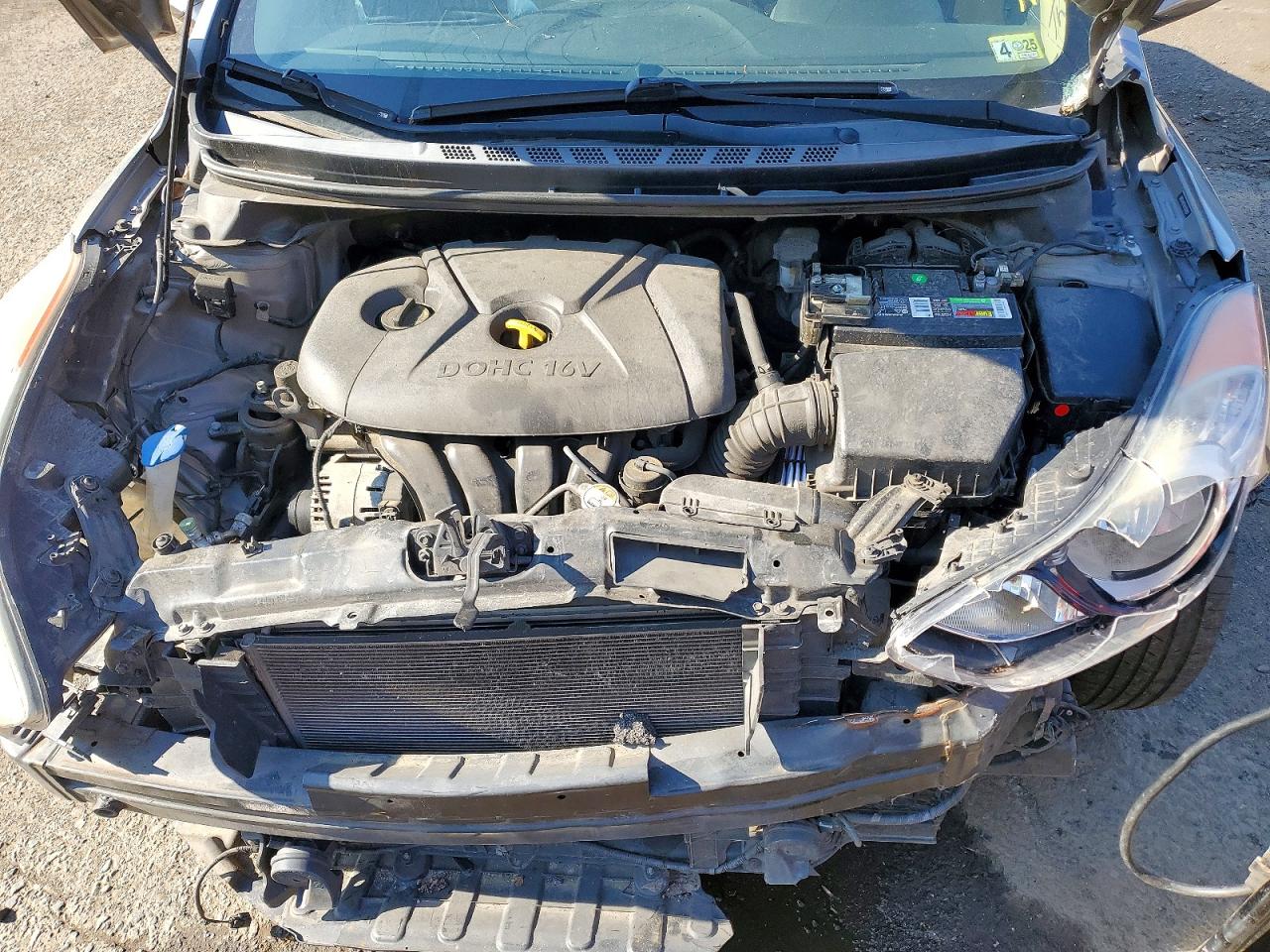 2013 Hyundai Elantra Gls Gray vin: 5NPDH4AE0DH380820