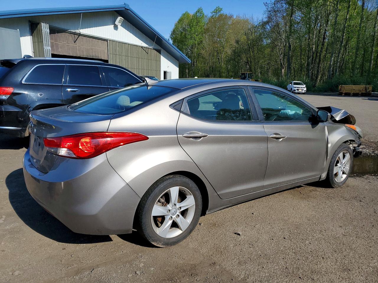 2013 Hyundai Elantra Gls Gray vin: 5NPDH4AE0DH380820