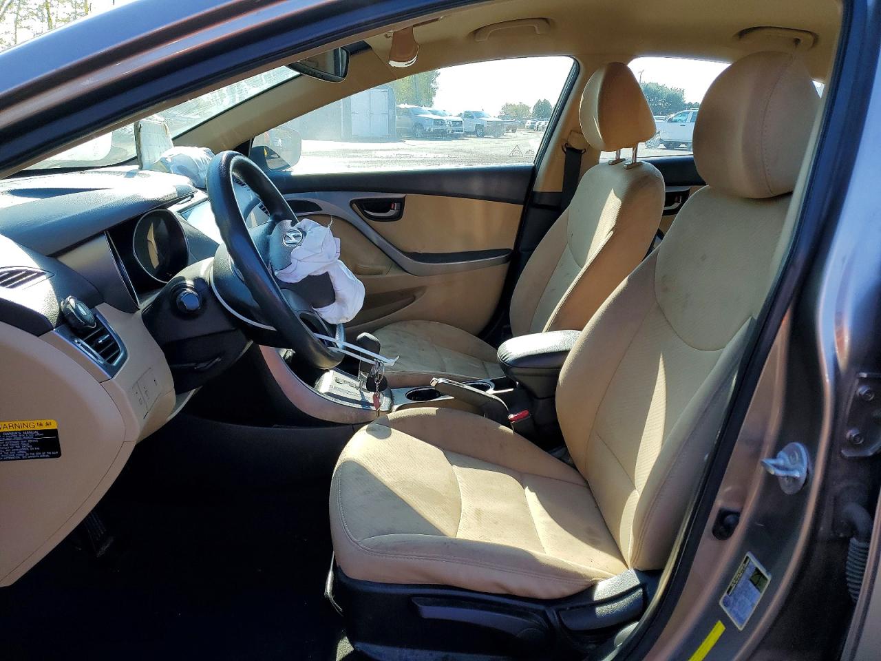 2013 Hyundai Elantra Gls Gray vin: 5NPDH4AE0DH380820