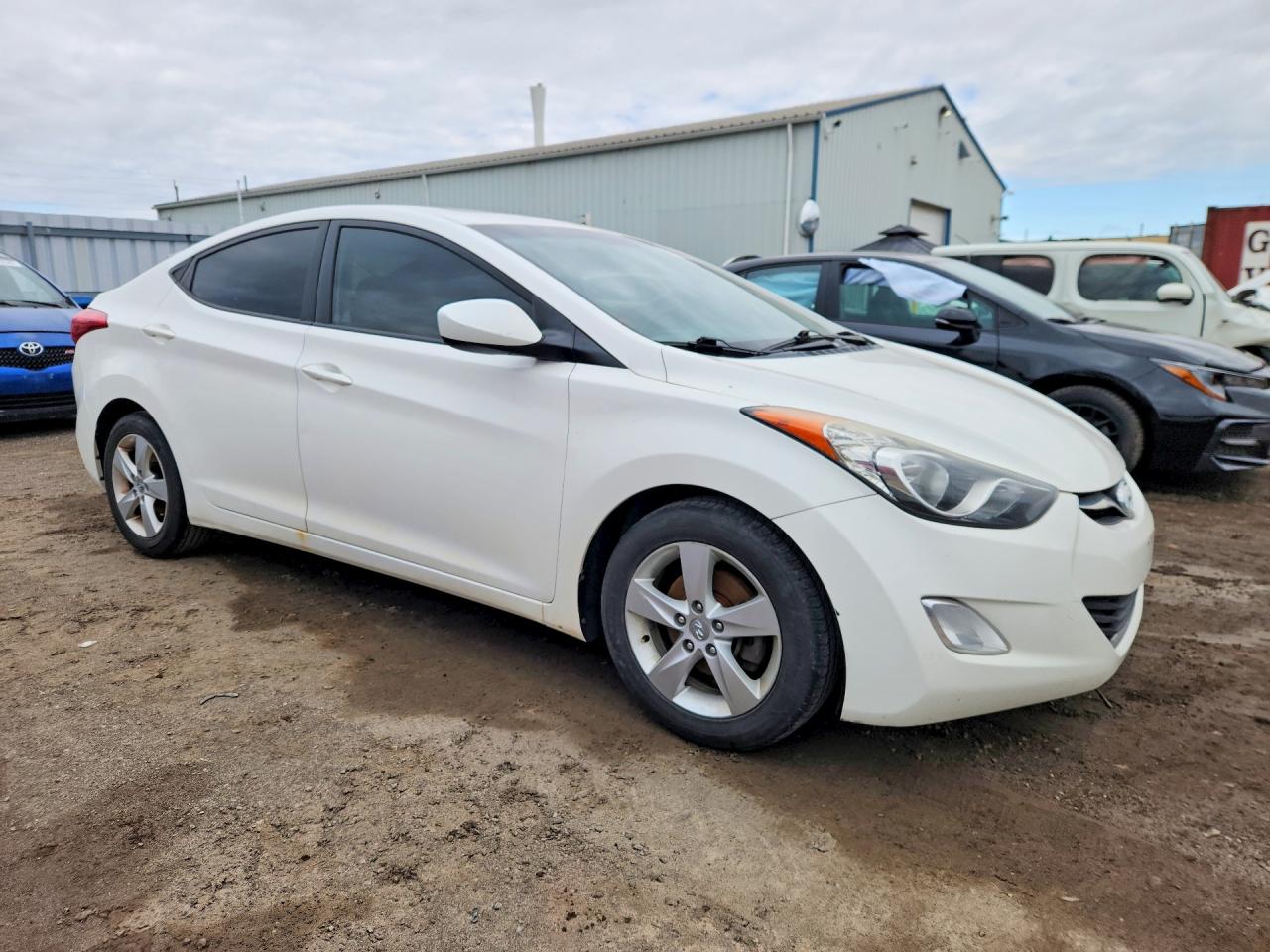 2013 Hyundai Elantra Gls White vin: 5NPDH4AE0DH381241