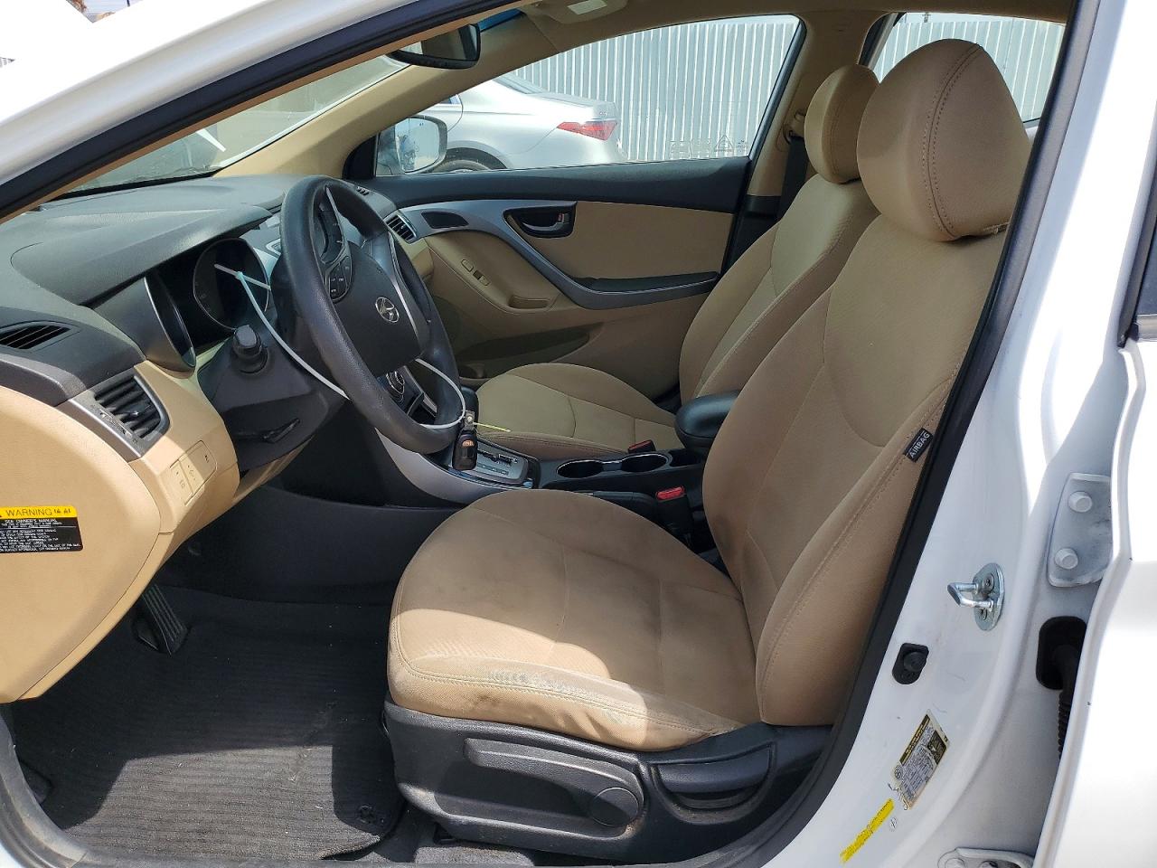 2013 Hyundai Elantra Gls White vin: 5NPDH4AE0DH382955