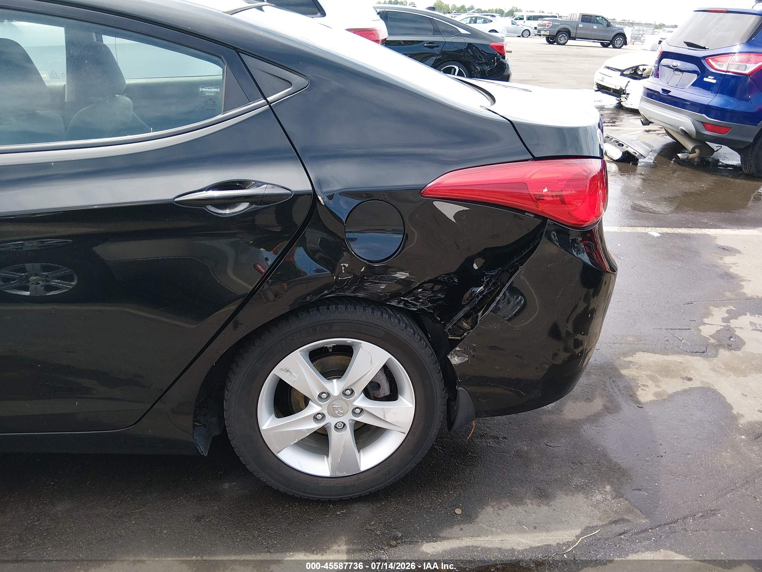 2013 Hyundai Elantra Gls Черный vin: 5NPDH4AE0DH383832