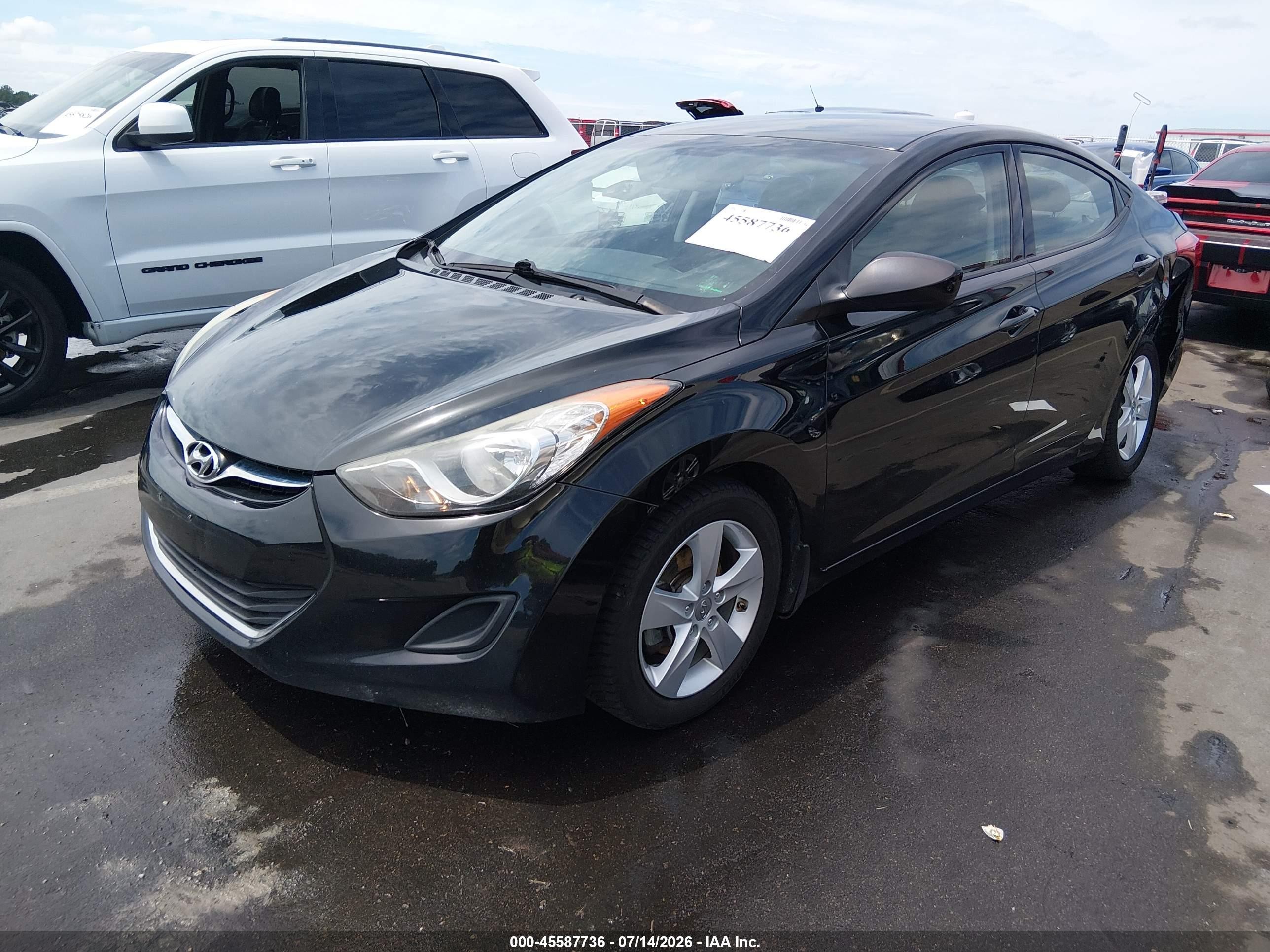 2013 Hyundai Elantra Gls Черный vin: 5NPDH4AE0DH383832