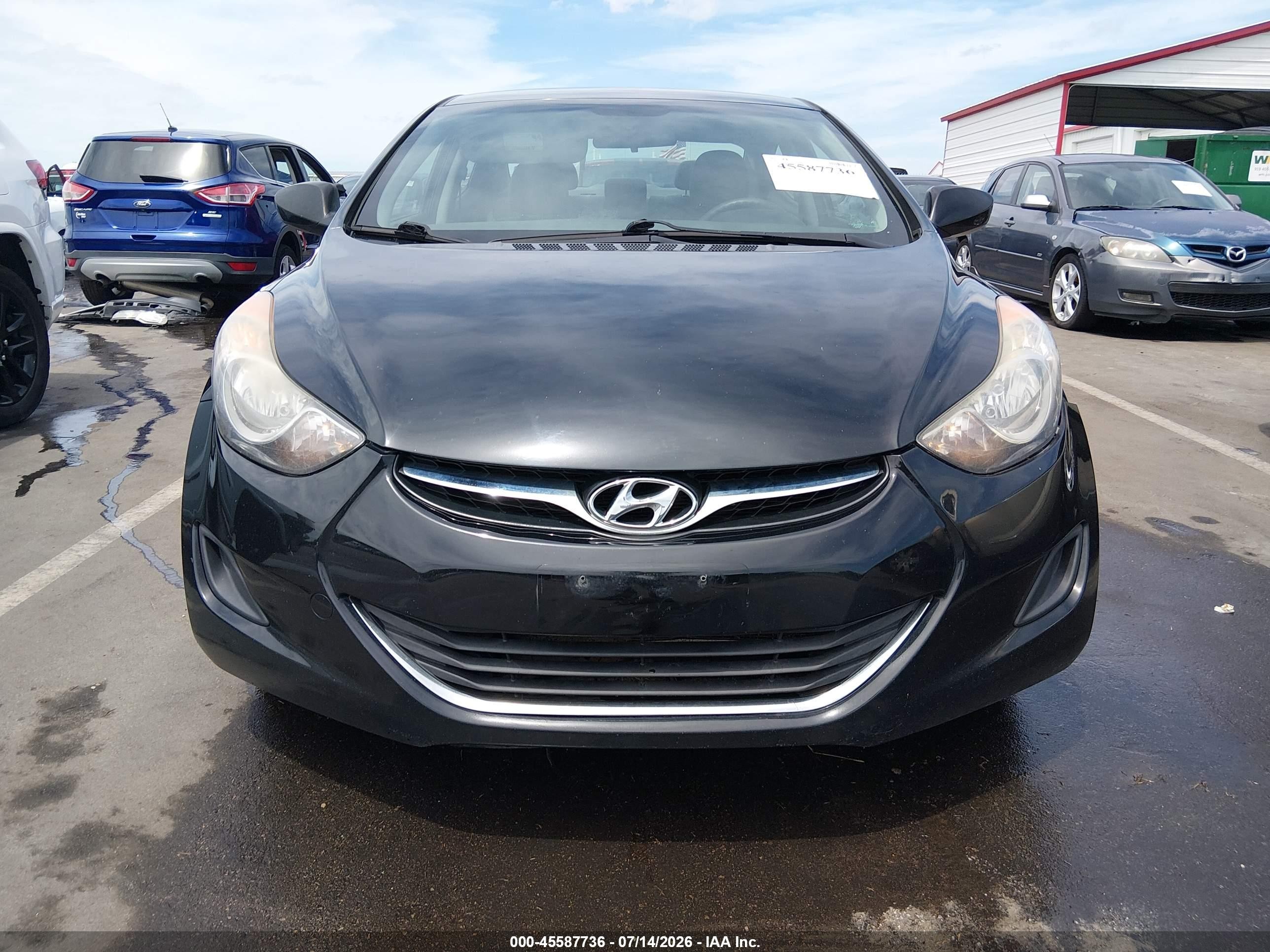 2013 Hyundai Elantra Gls Черный vin: 5NPDH4AE0DH383832