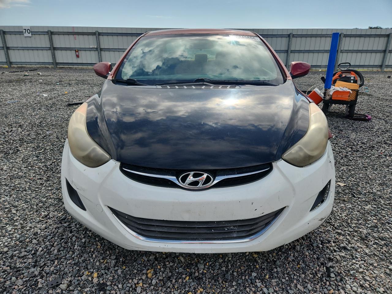 2013 Hyundai Elantra Gls Burgundy vin: 5NPDH4AE0DH386231