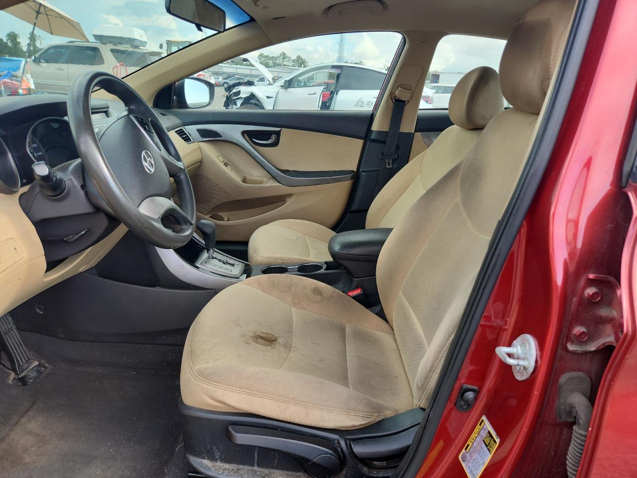2013 Hyundai Elantra Gls Burgundy vin: 5NPDH4AE0DH386231