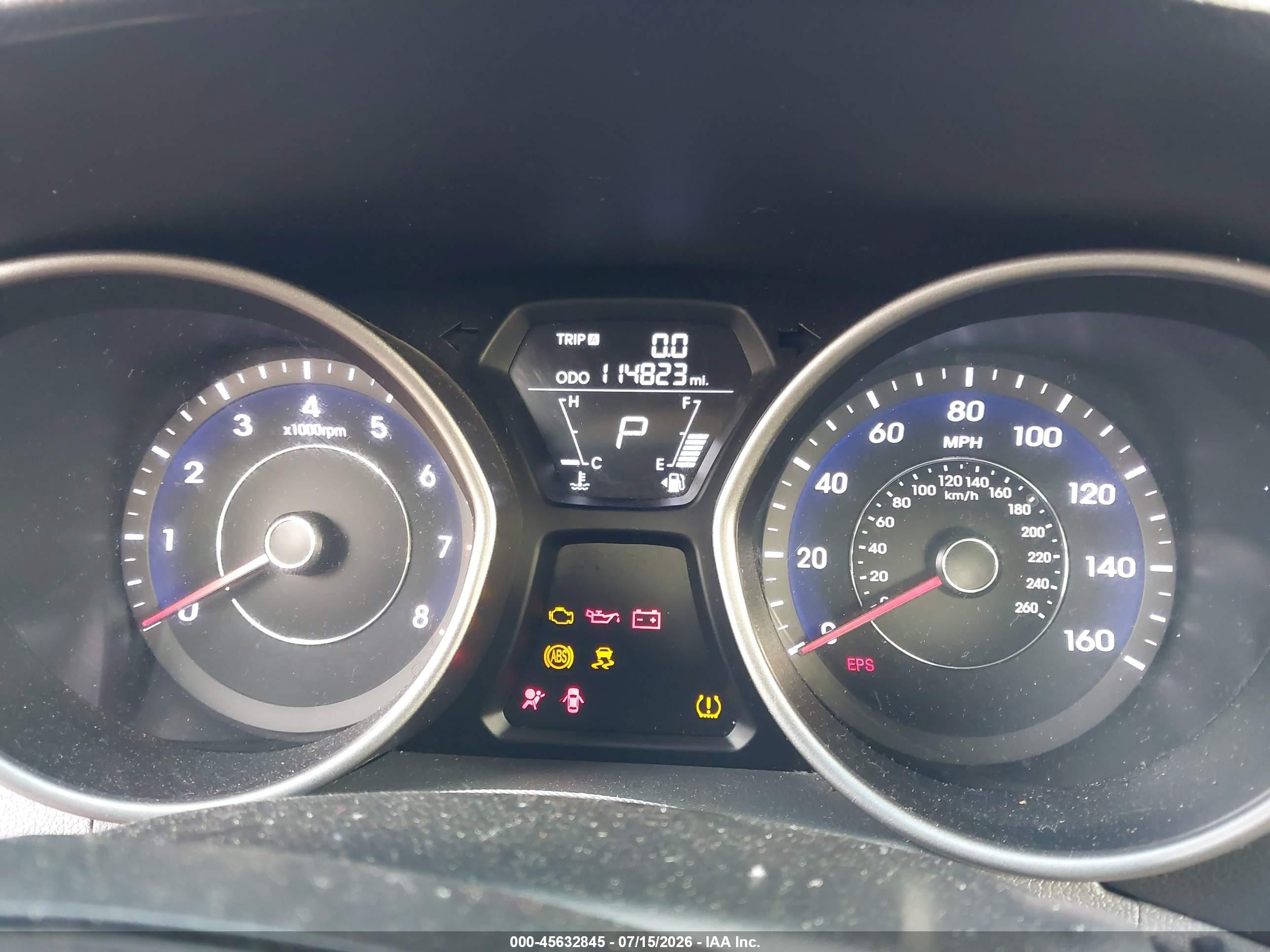 2013 Hyundai Elantra Gls Gray vin: 5NPDH4AE0DH390232