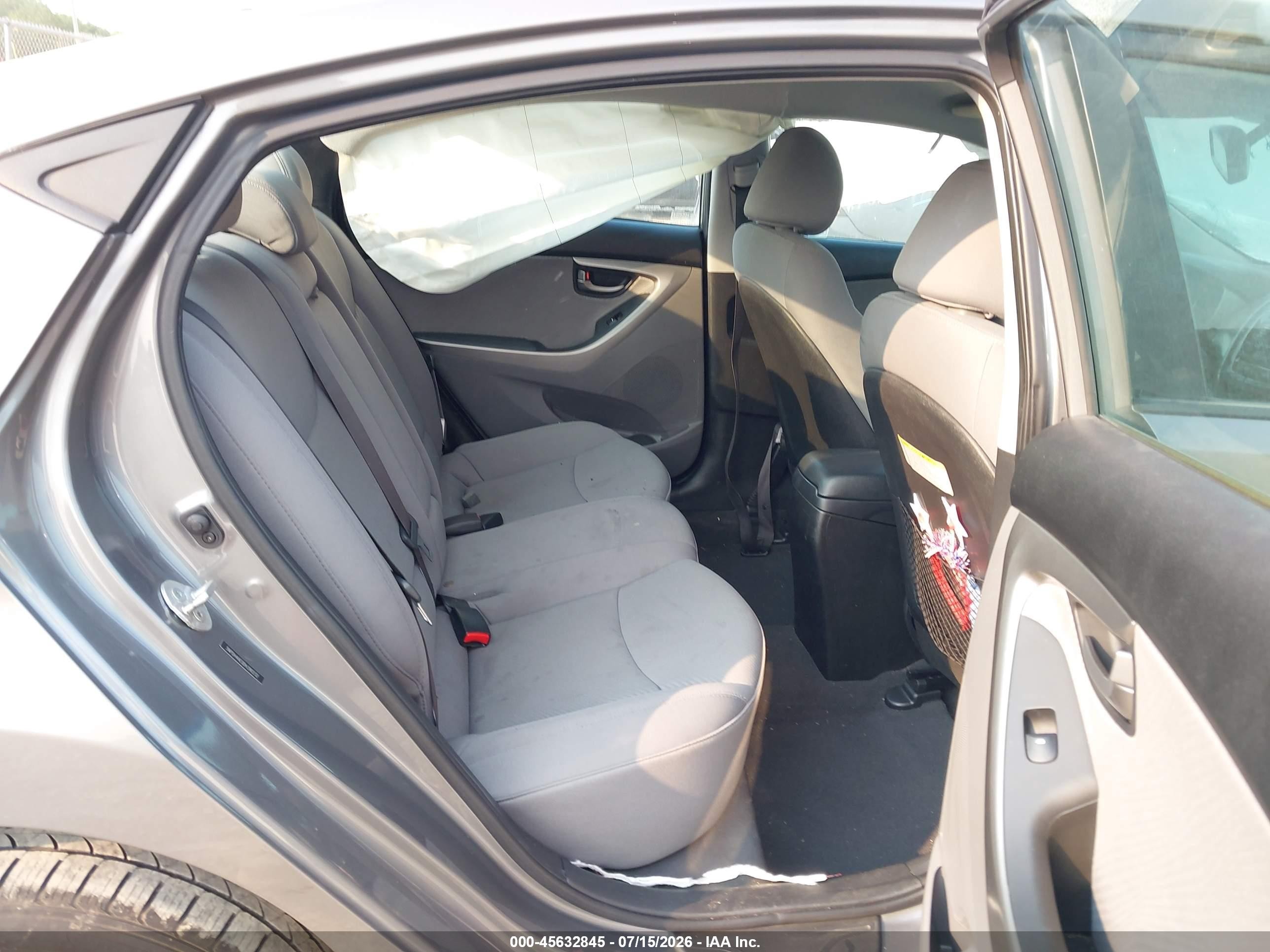 2013 Hyundai Elantra Gls Gray vin: 5NPDH4AE0DH390232