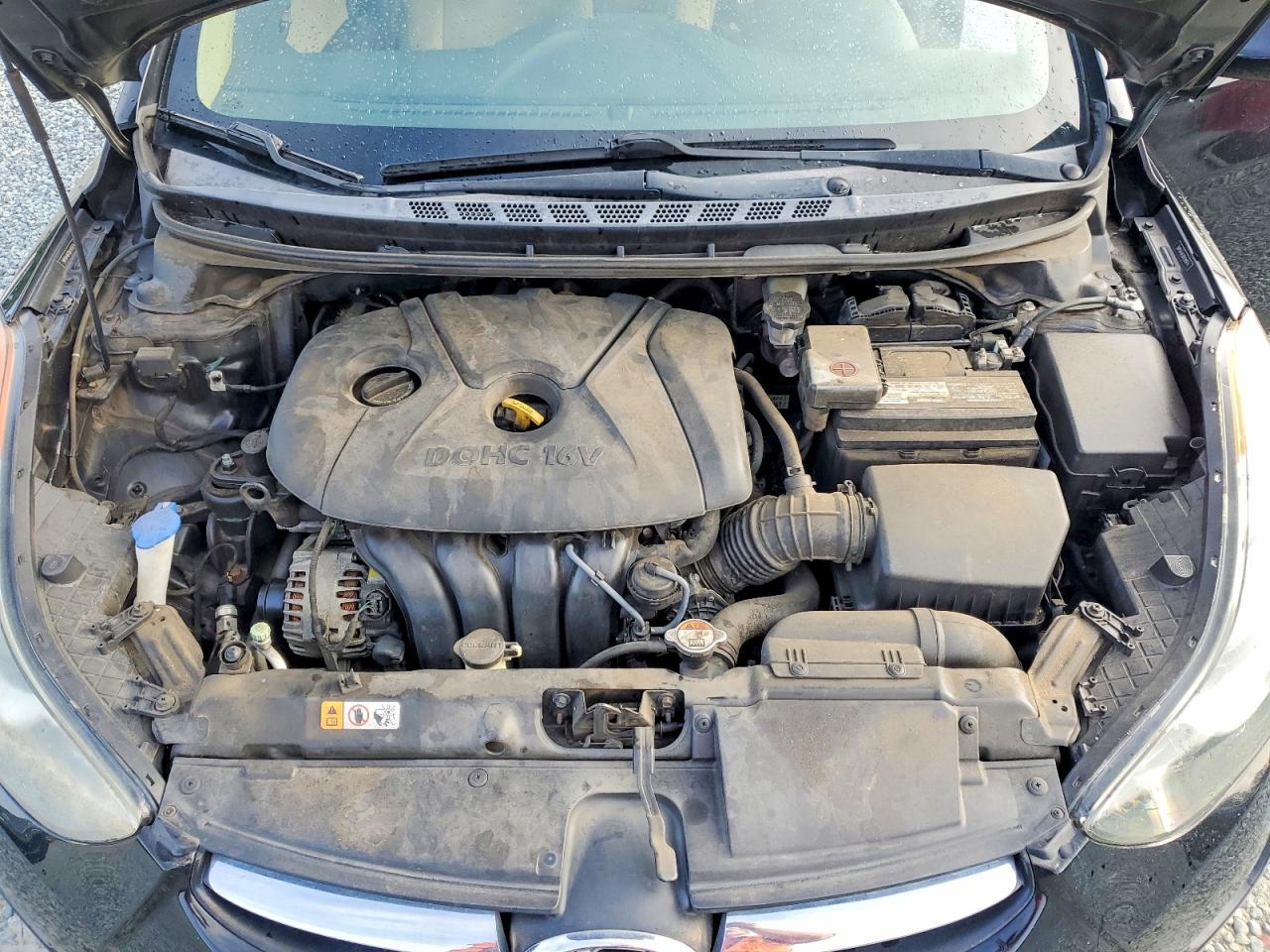 2013 Hyundai Elantra Gls Черный vin: 5NPDH4AE0DH395074