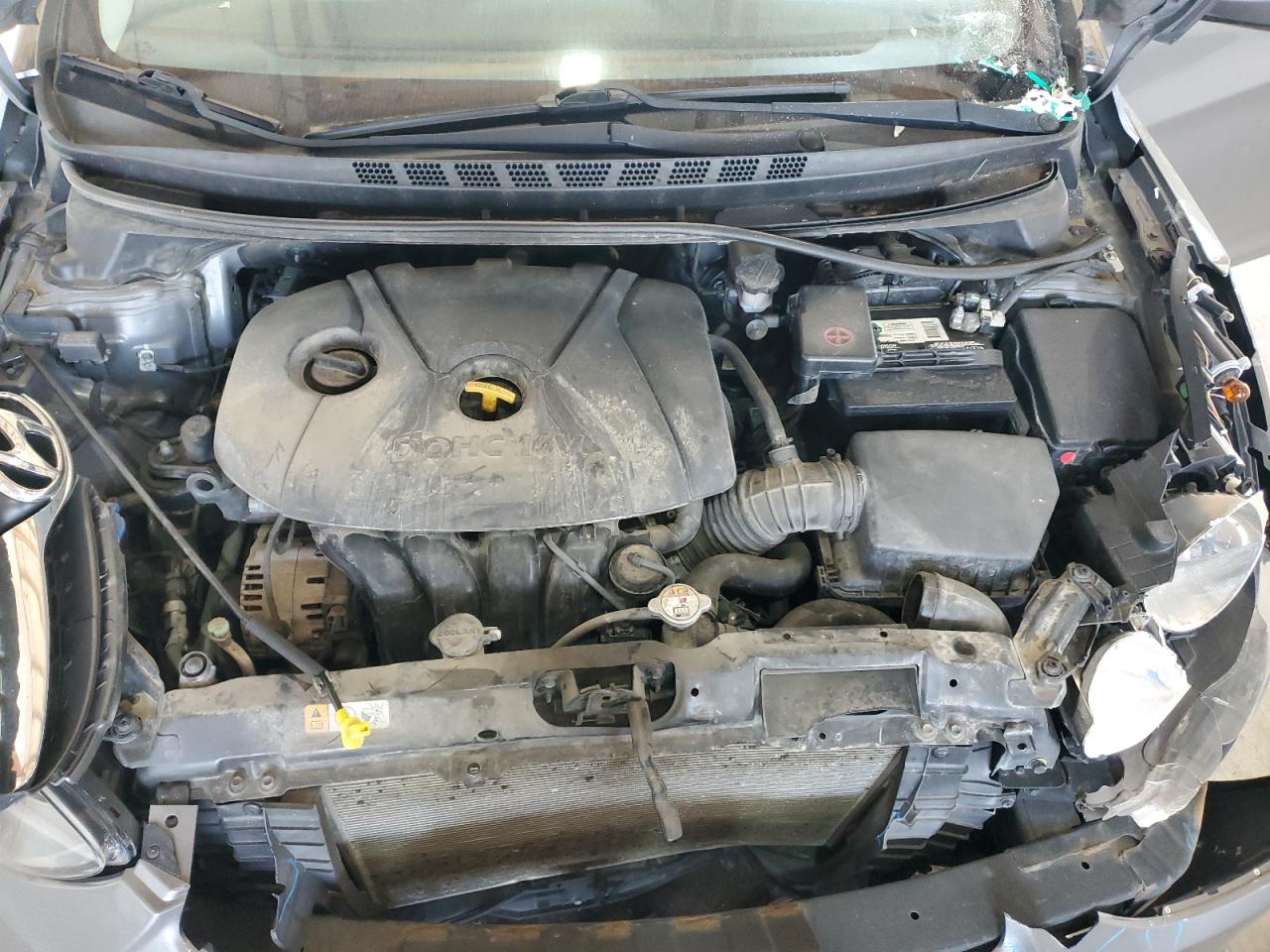 2013 Hyundai Elantra Gls Gray vin: 5NPDH4AE0DH403738