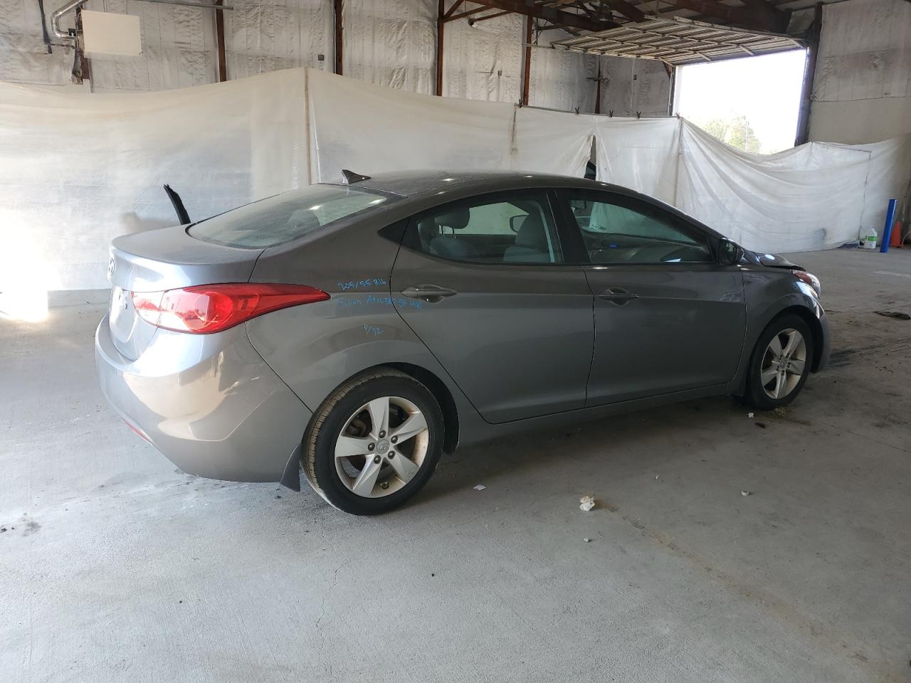 2013 Hyundai Elantra Gls Gray vin: 5NPDH4AE0DH403738