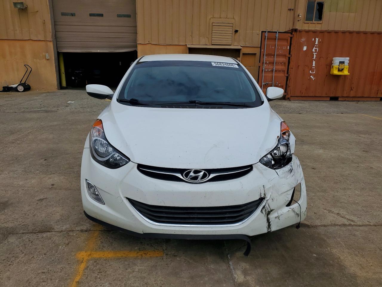 2013 Hyundai Elantra Gls White vin: 5NPDH4AE0DH404078