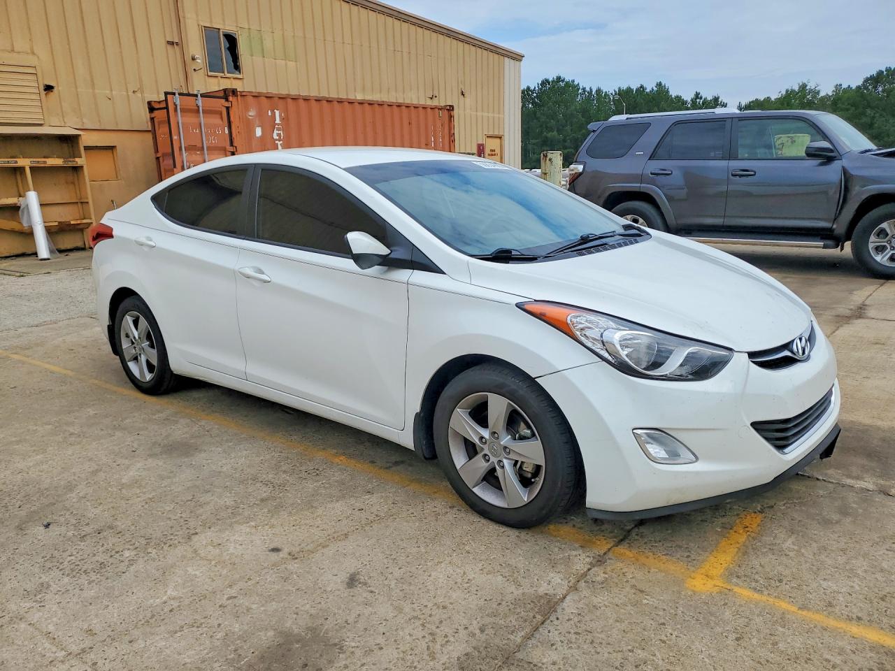 2013 Hyundai Elantra Gls White vin: 5NPDH4AE0DH404078