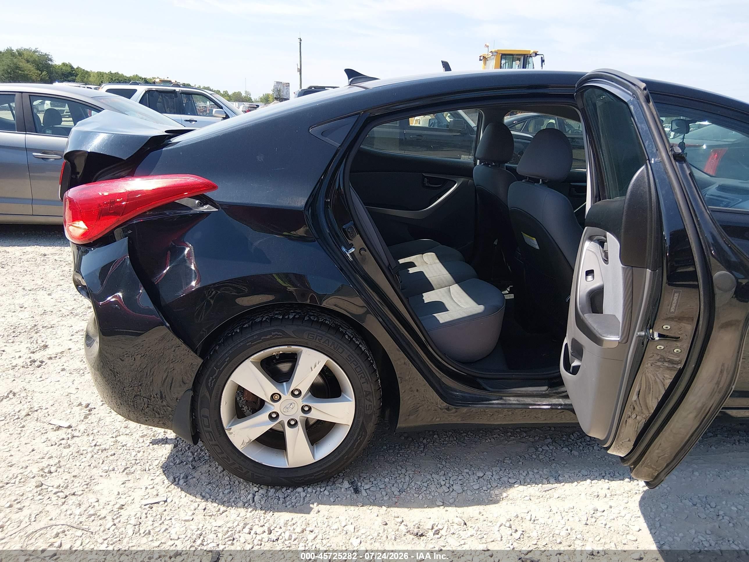 2013 Hyundai Elantra Gls Black vin: 5NPDH4AE0DH408390
