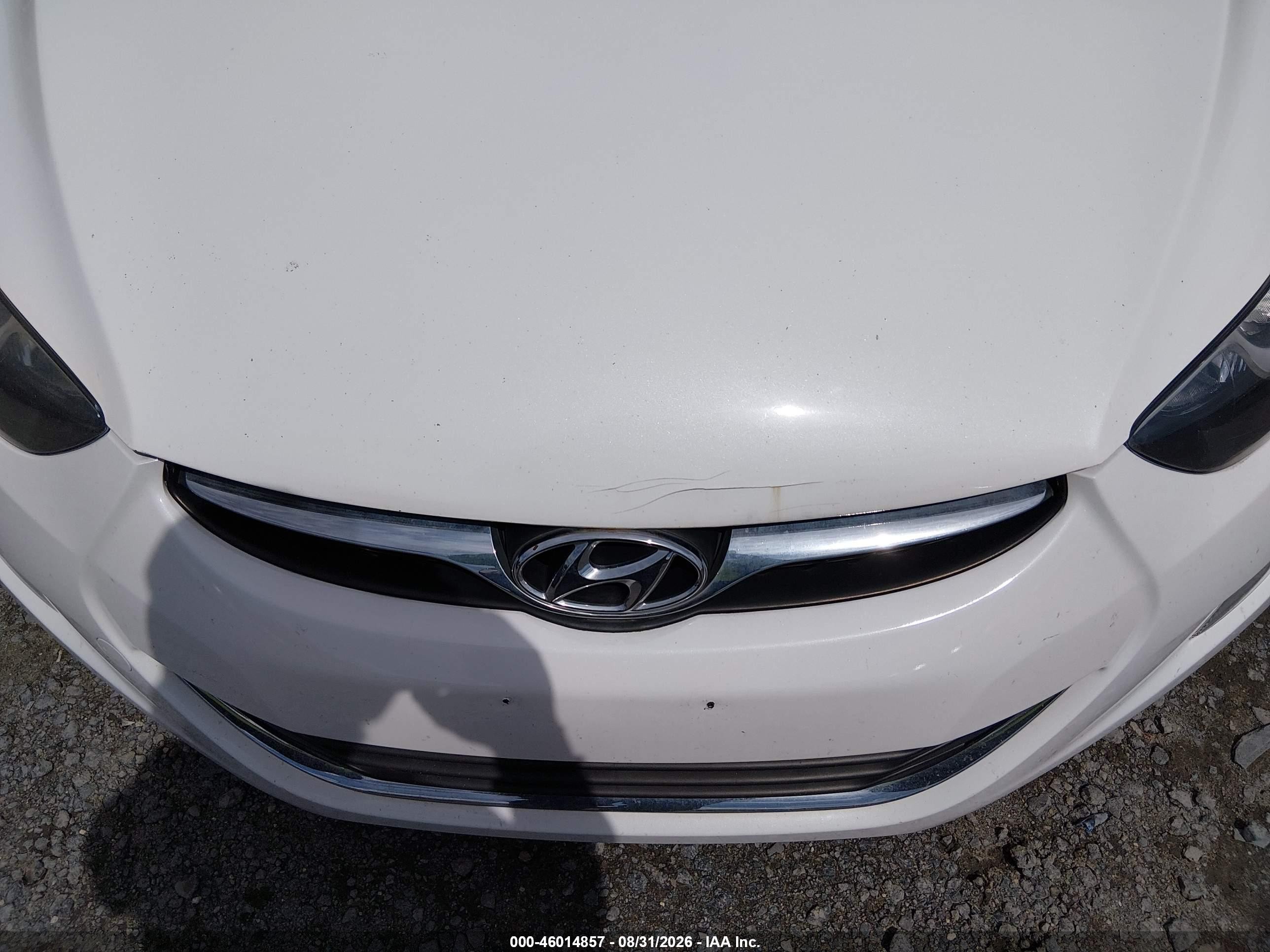 2013 Hyundai Elantra Gls Белый vin: 5NPDH4AE0DH409054