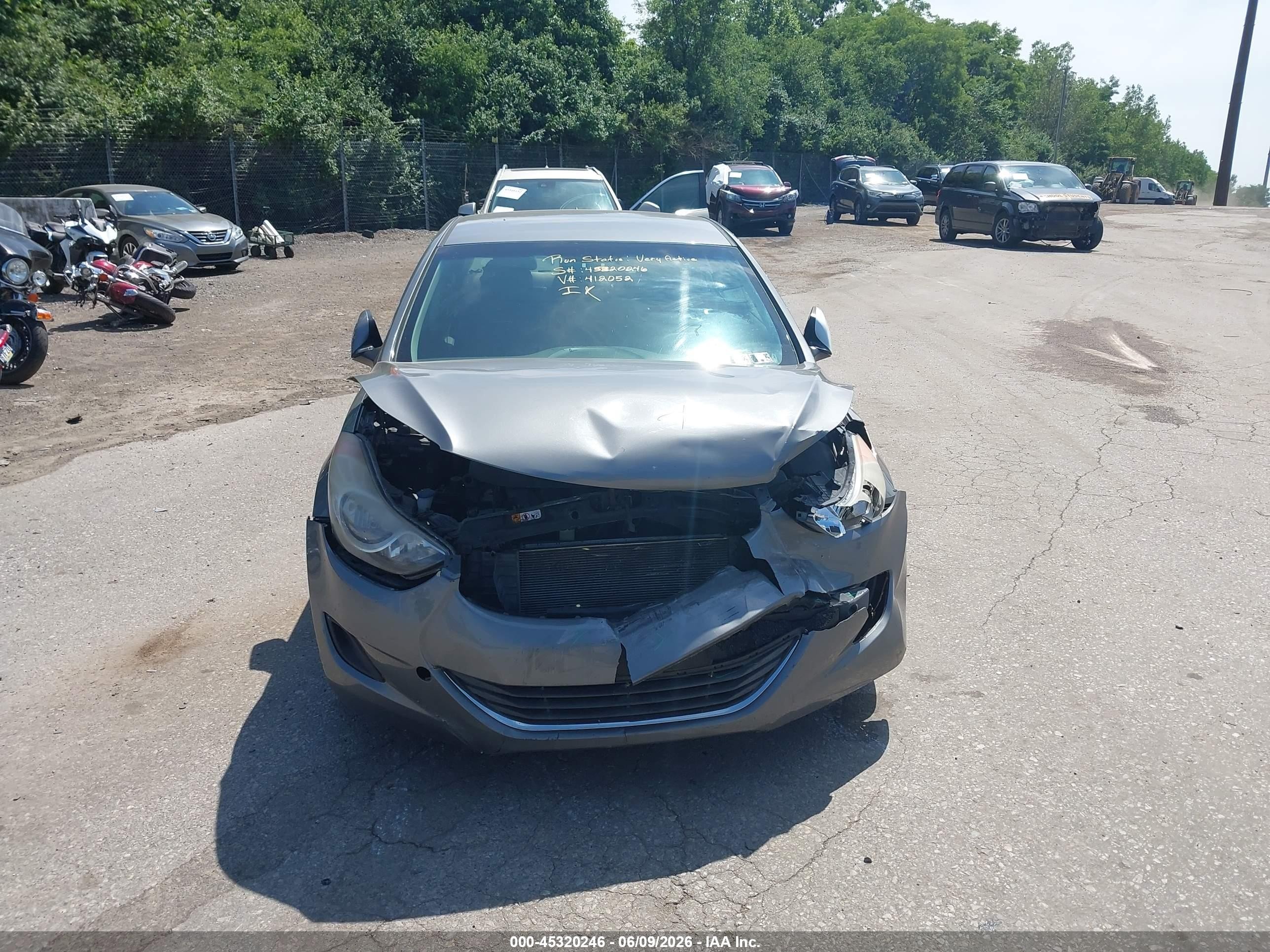 2013 Hyundai Elantra Gls Gray vin: 5NPDH4AE0DH412052