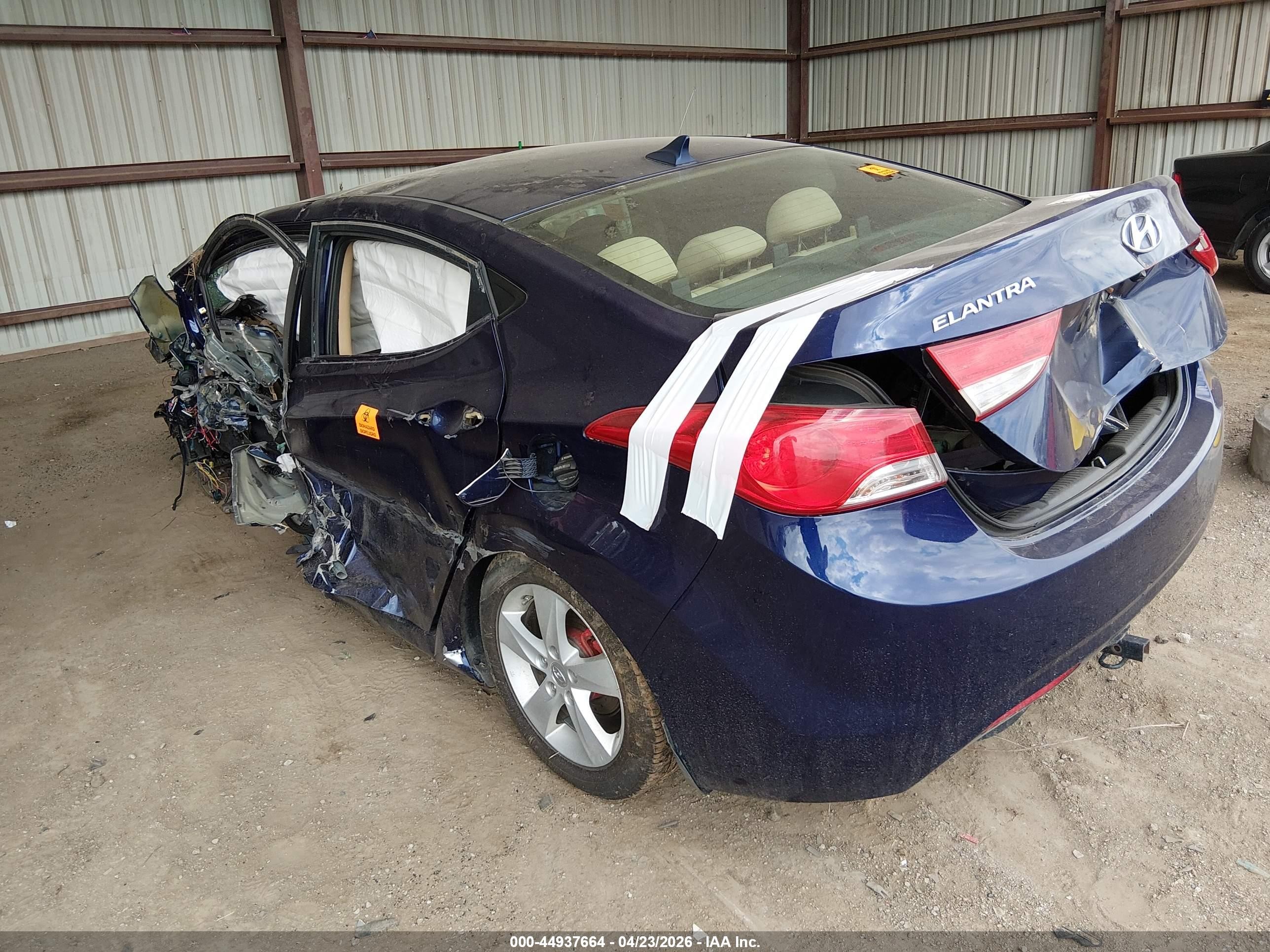 2013 Hyundai Elantra Gls Синий vin: 5NPDH4AE0DH415677