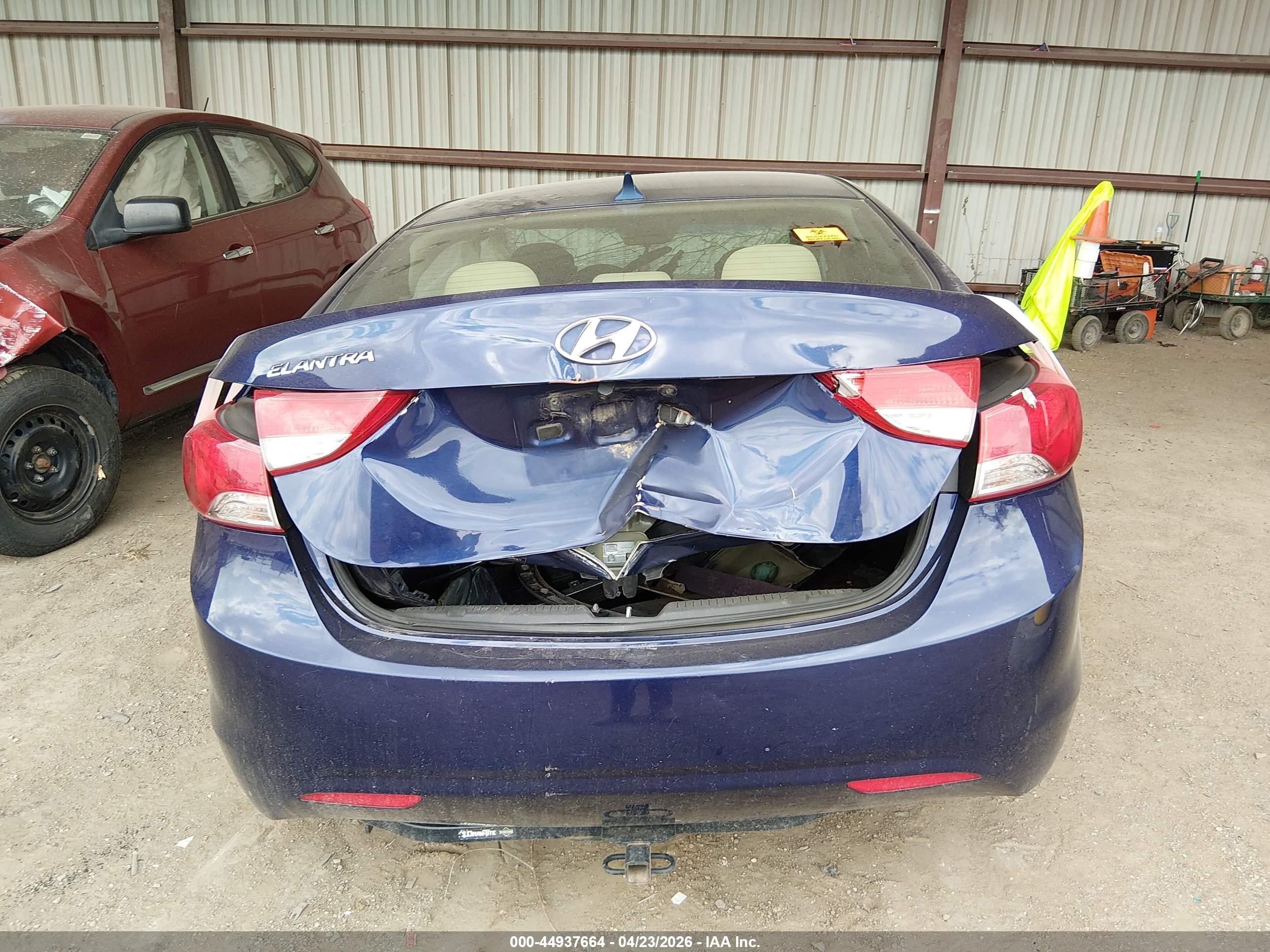 2013 Hyundai Elantra Gls Синий vin: 5NPDH4AE0DH415677