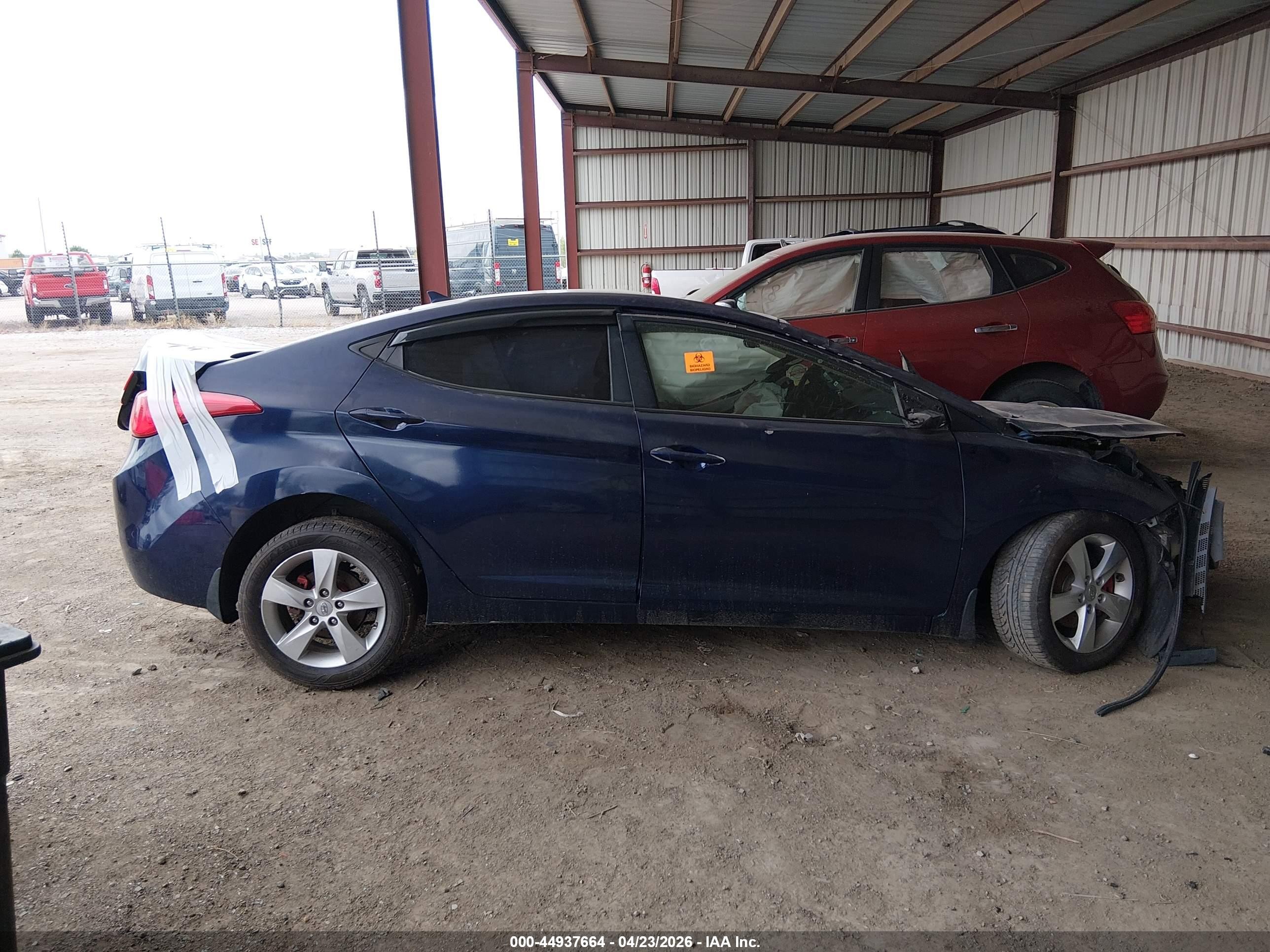 2013 Hyundai Elantra Gls Синий vin: 5NPDH4AE0DH415677