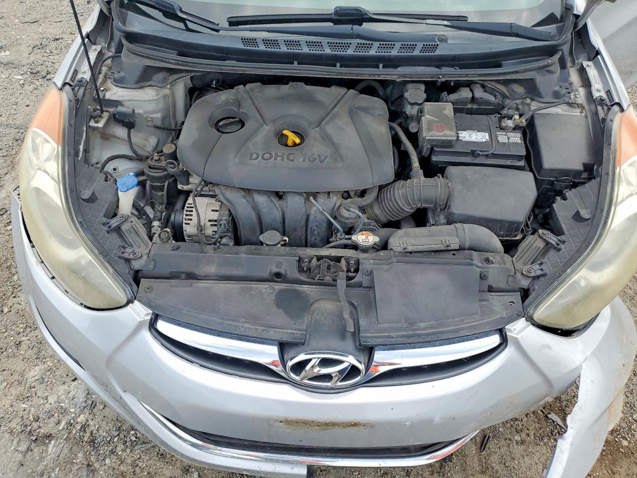 2013 Hyundai Elantra Gls Silver vin: 5NPDH4AE0DH425190