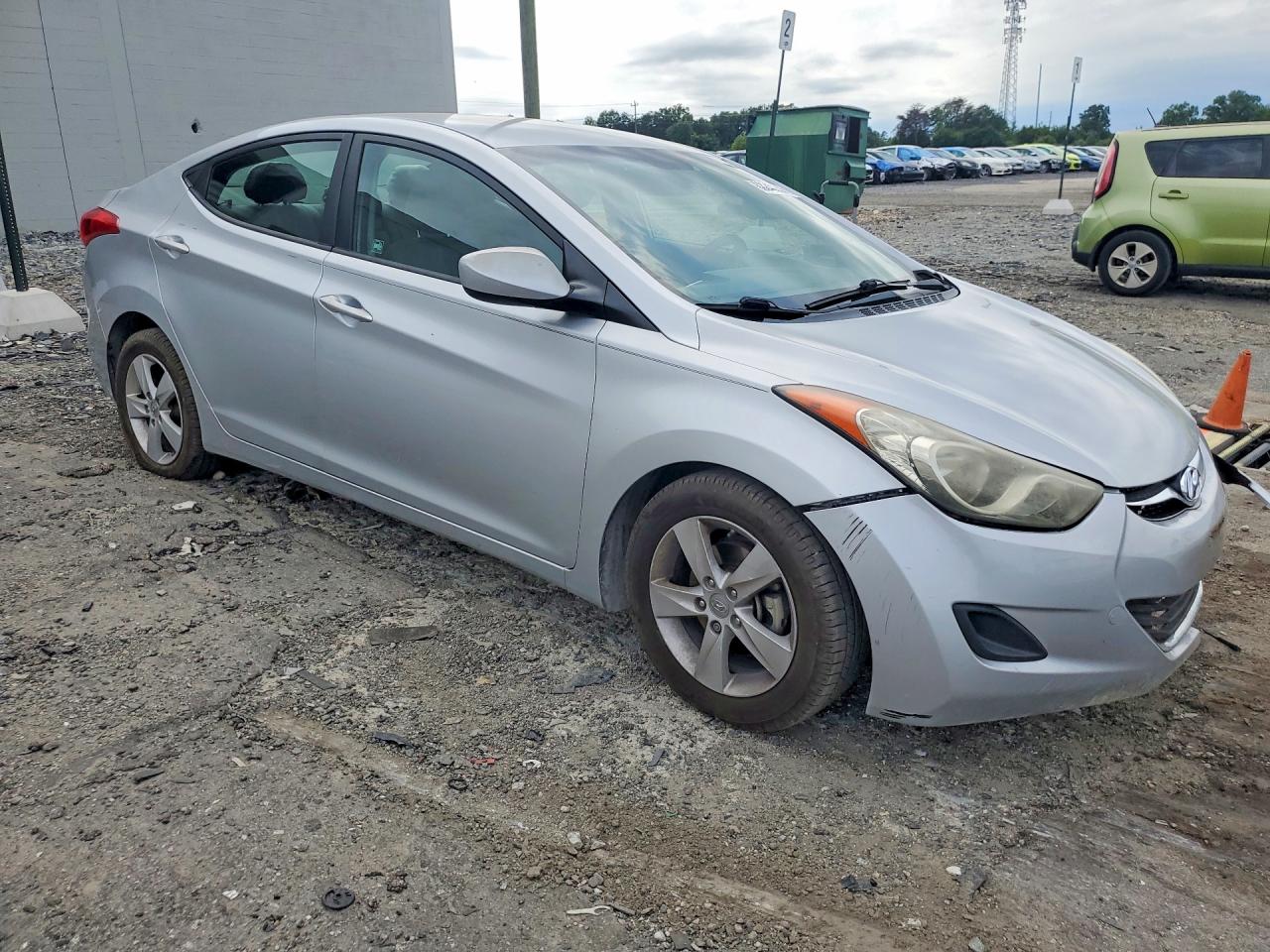 2013 Hyundai Elantra Gls Silver vin: 5NPDH4AE0DH425190