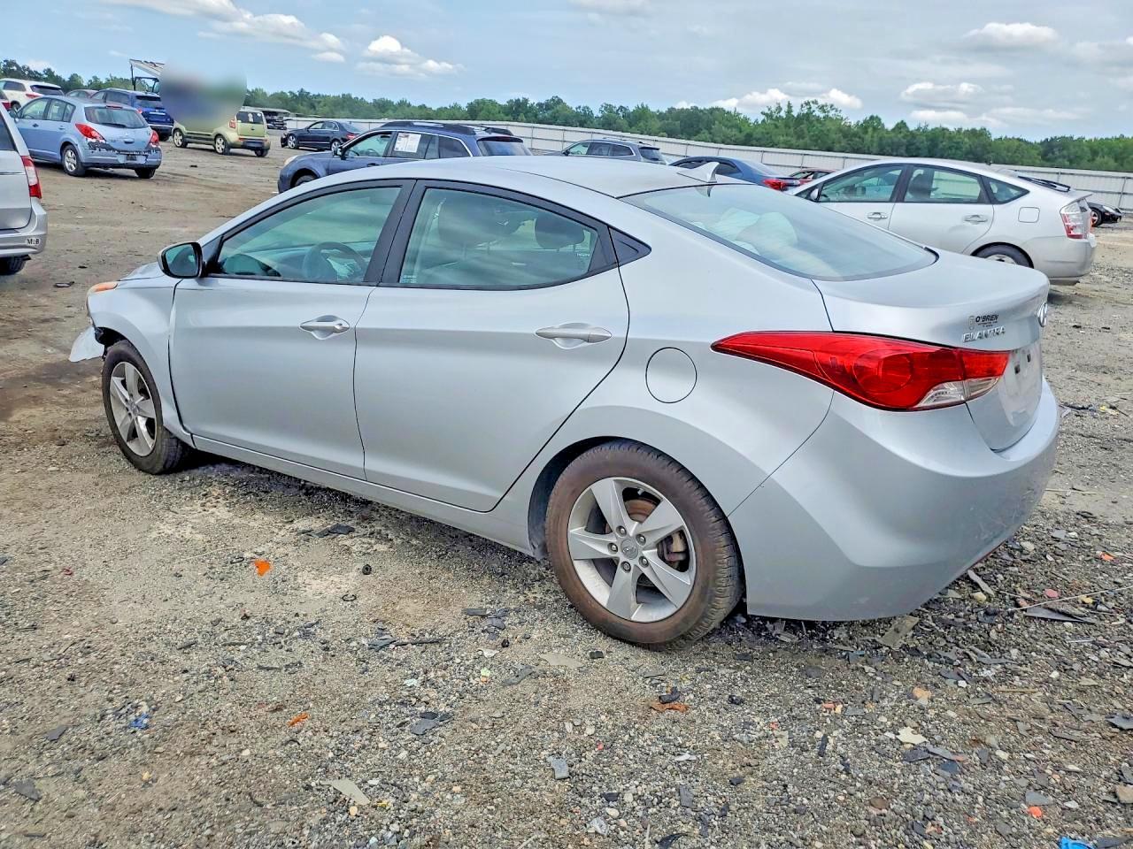 2013 Hyundai Elantra Gls Silver vin: 5NPDH4AE0DH425190