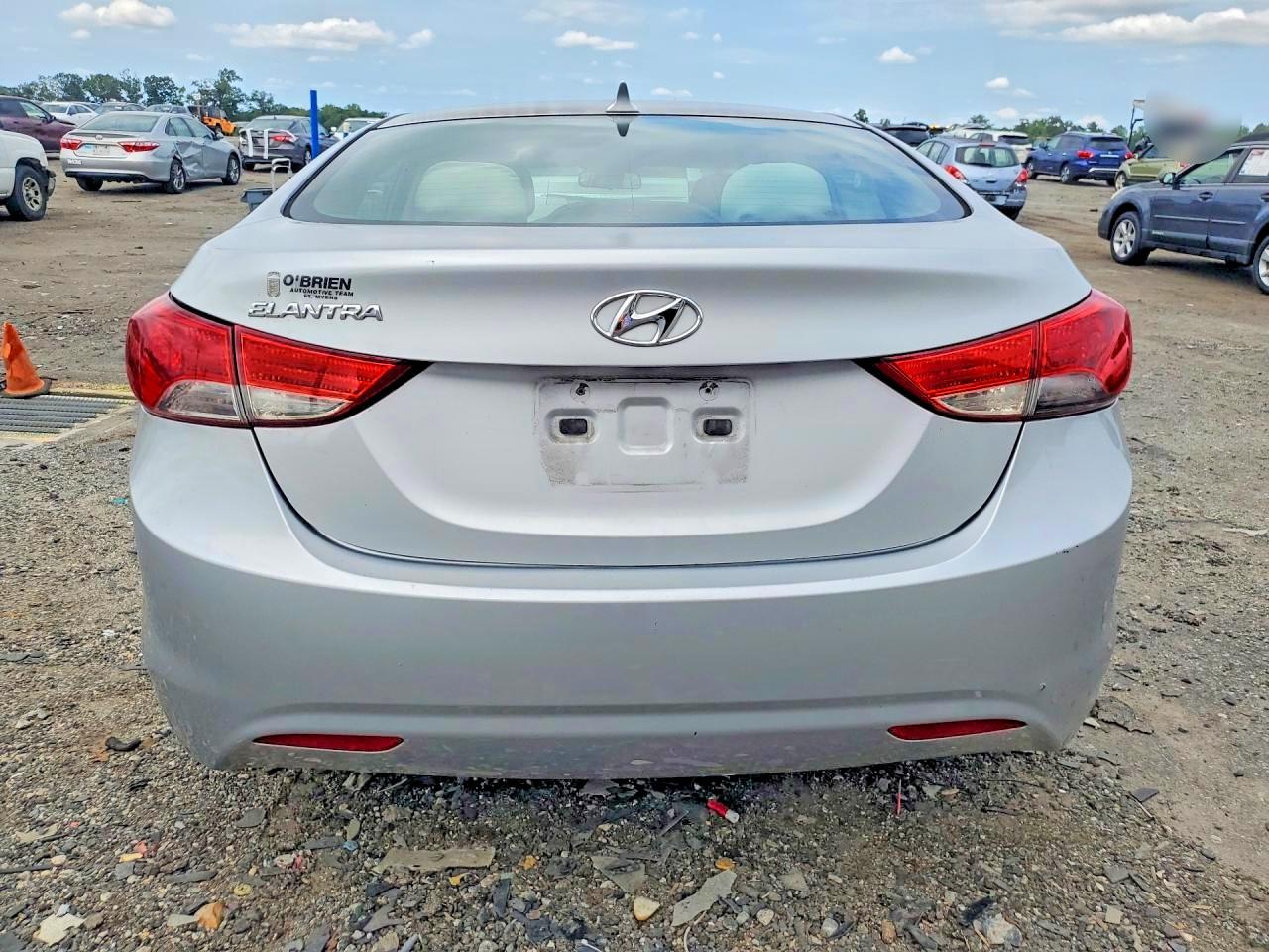 2013 Hyundai Elantra Gls Silver vin: 5NPDH4AE0DH425190