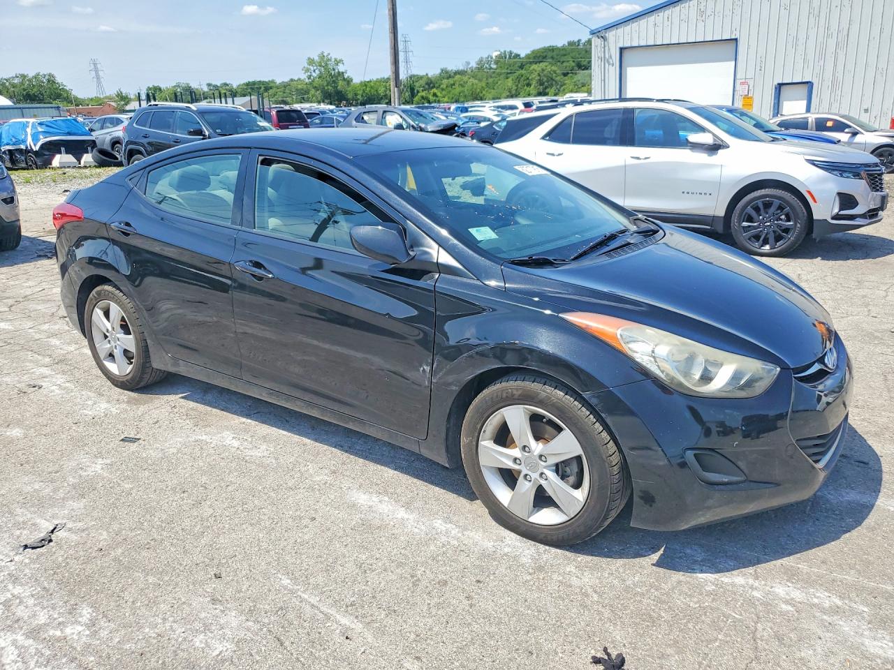 2013 Hyundai Elantra Gls Black vin: 5NPDH4AE0DH425206
