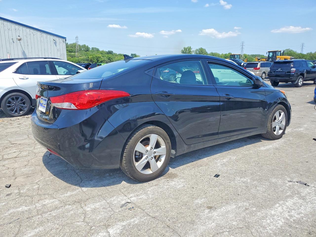 2013 Hyundai Elantra Gls Black vin: 5NPDH4AE0DH425206