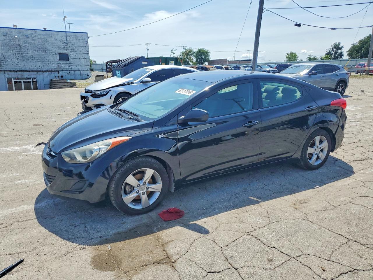 2013 Hyundai Elantra Gls Black vin: 5NPDH4AE0DH425206