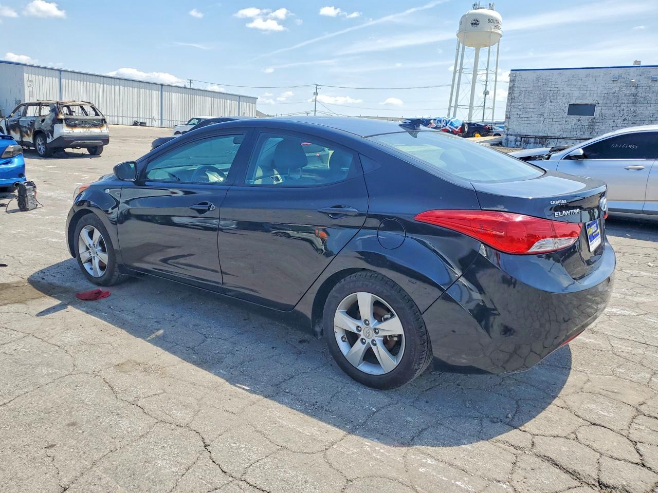 2013 Hyundai Elantra Gls Black vin: 5NPDH4AE0DH425206