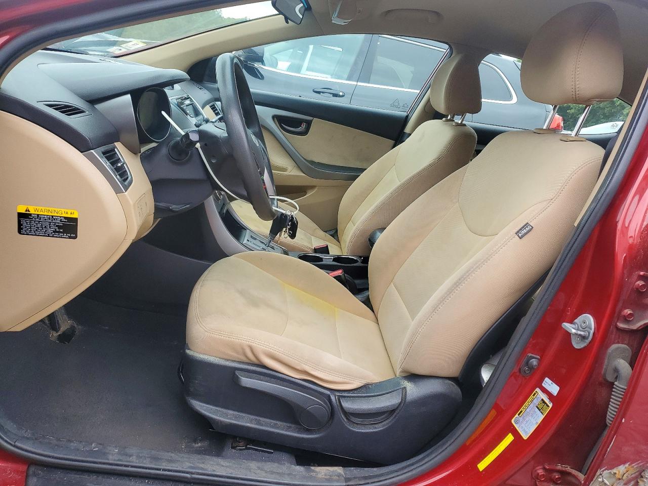 2013 Hyundai Elantra Gls Red vin: 5NPDH4AE0DH428462